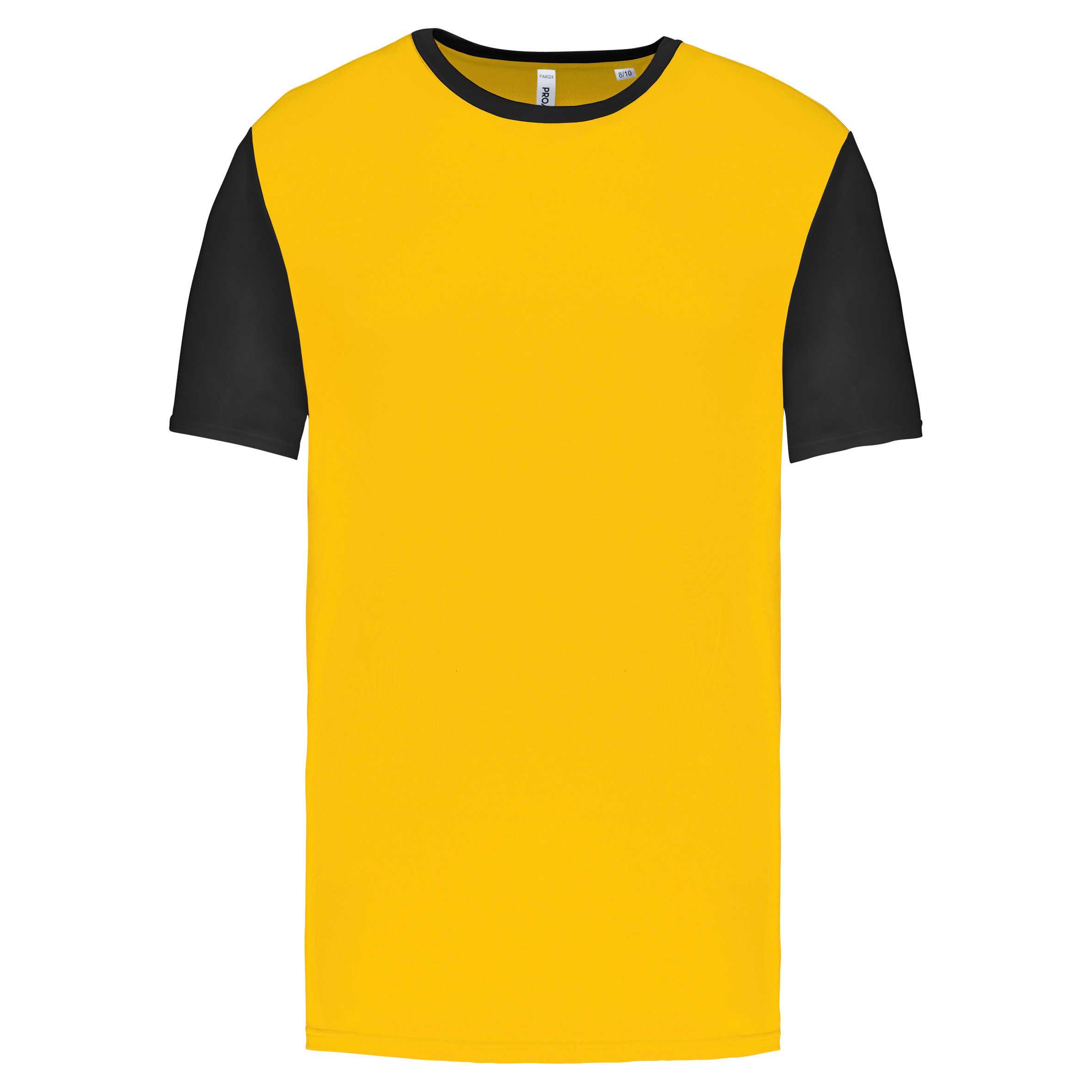 Camiseta bicolor niños Sporty Yellow / Black