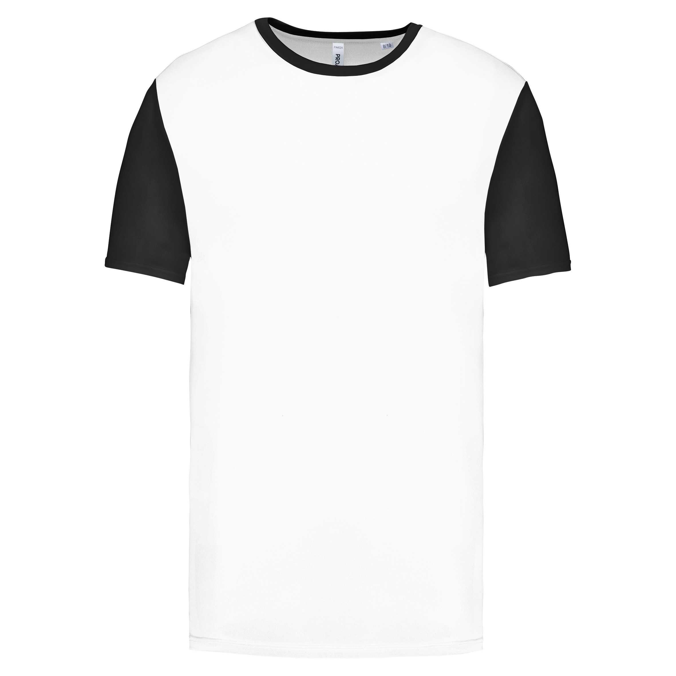 Camiseta bicolor niños White / Black