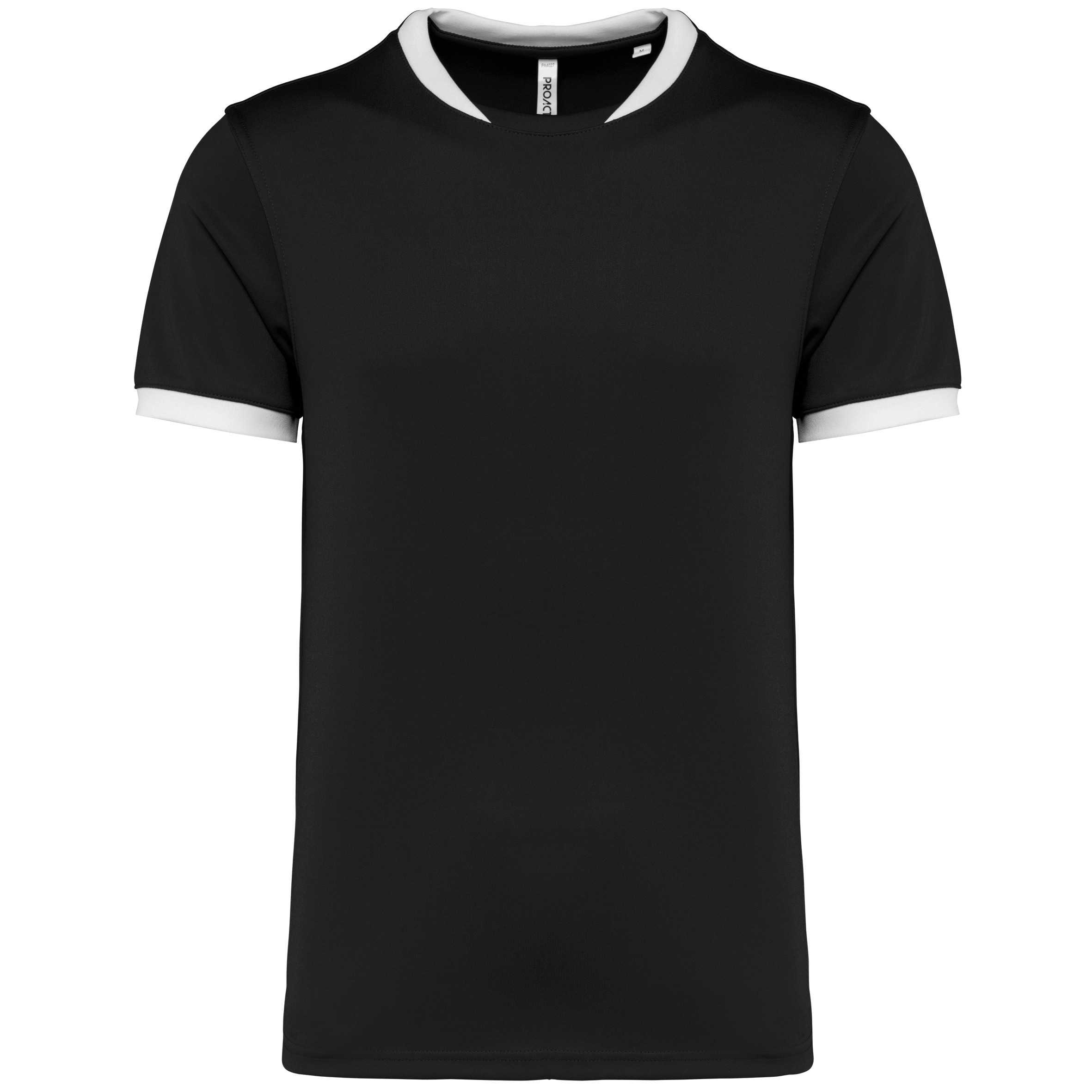 Camiseta rugby manga corta  unisex Black