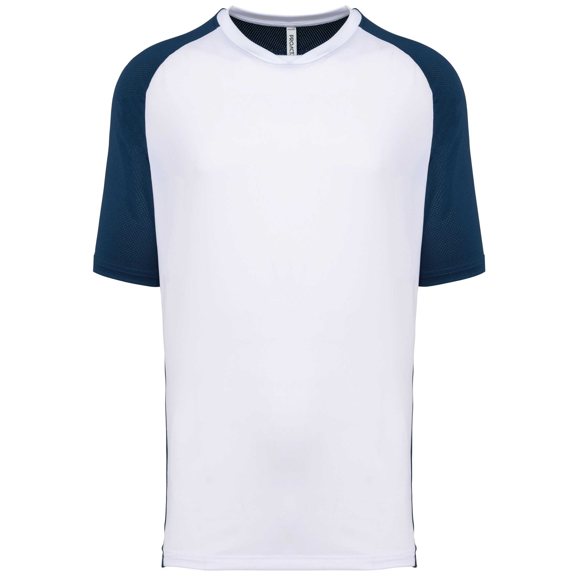 Camiseta pádel bicolor mangas raglán hombre Sporty Navy / White