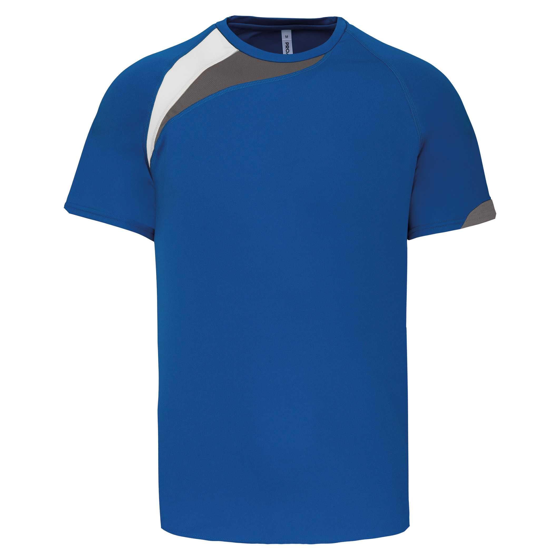 Camiseta equipaciones manga corta adulto Sporty Royal Blue / White / Storm Grey