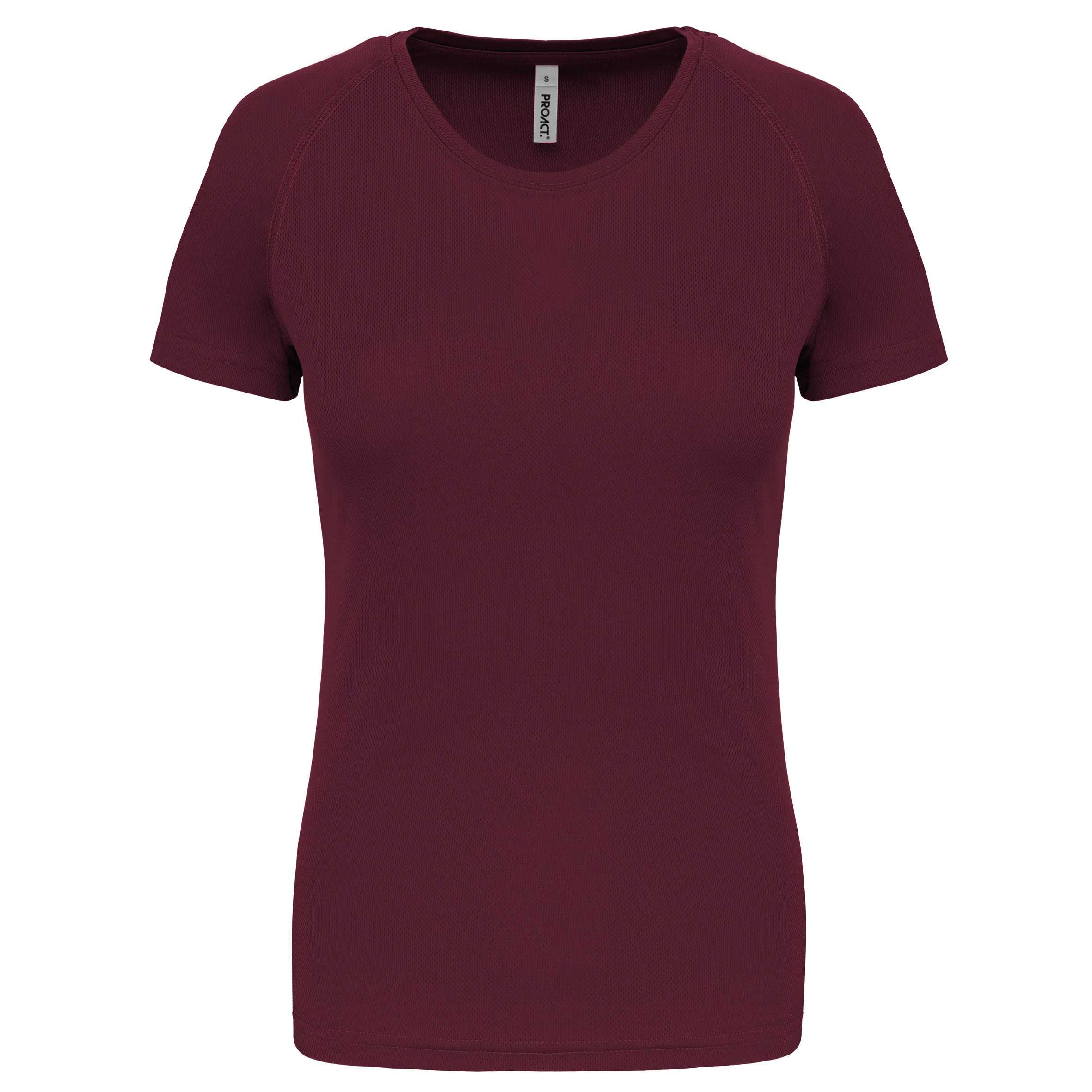 Camiseta de deporte mujer Wine