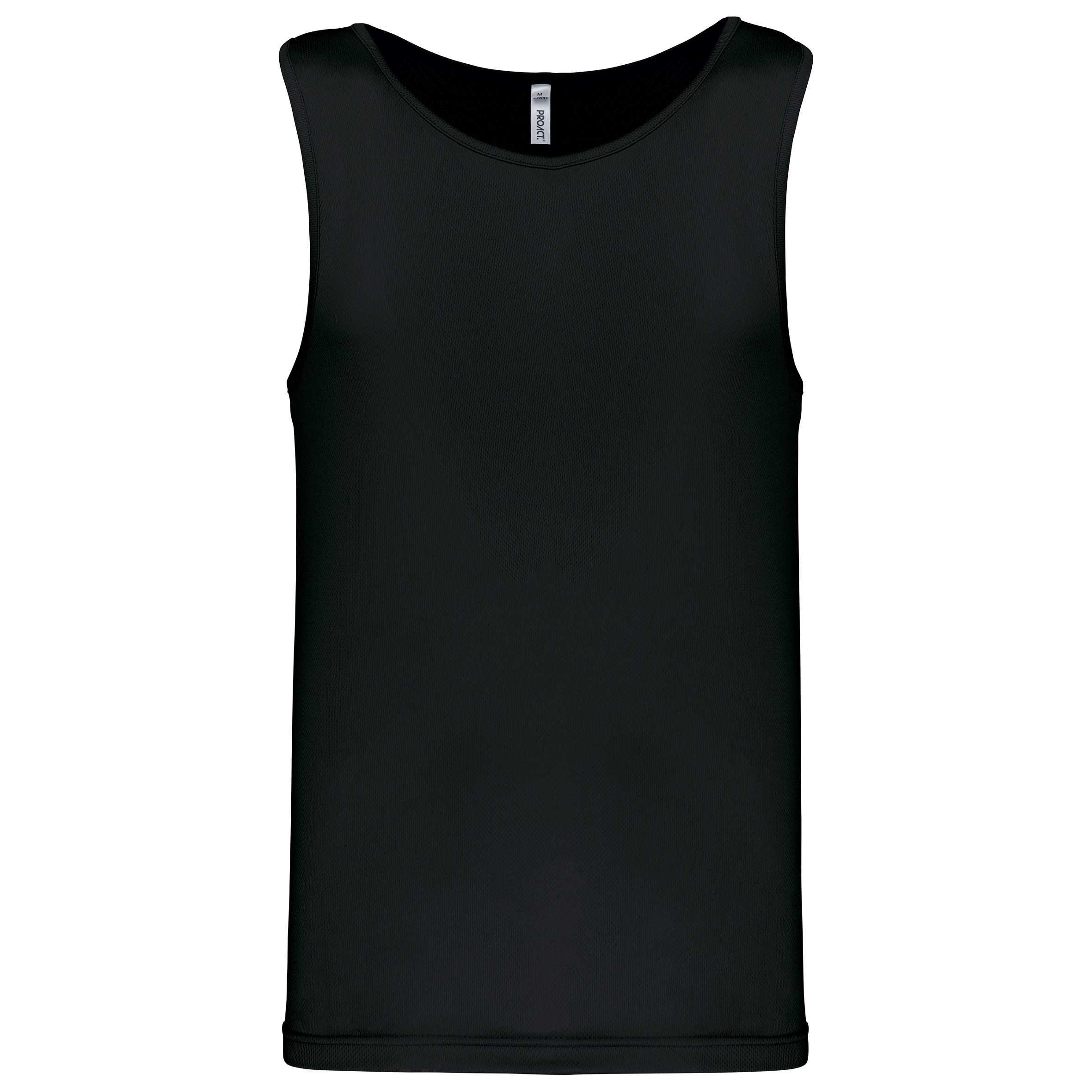 Camiseta de deporte tirantes hombre Black