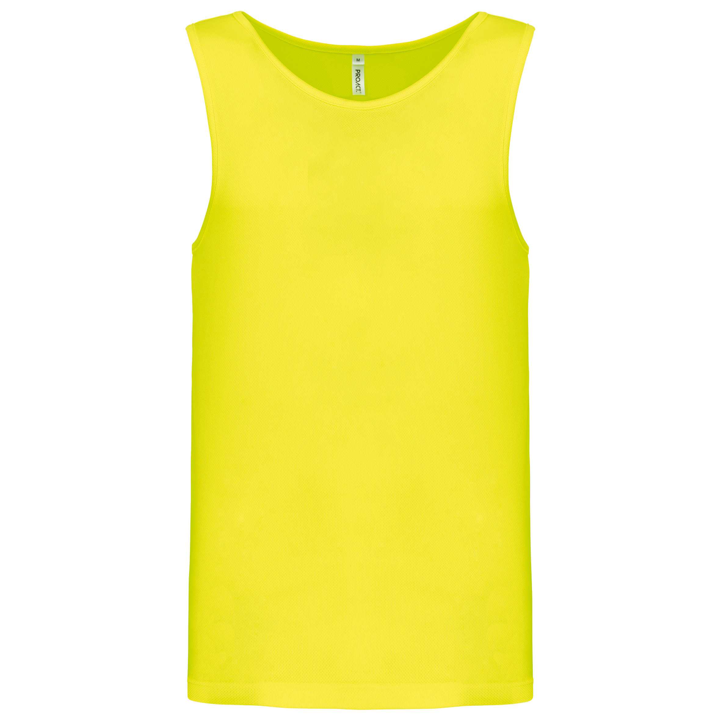Camiseta de deporte tirantes hombre Fluorescent Yellow