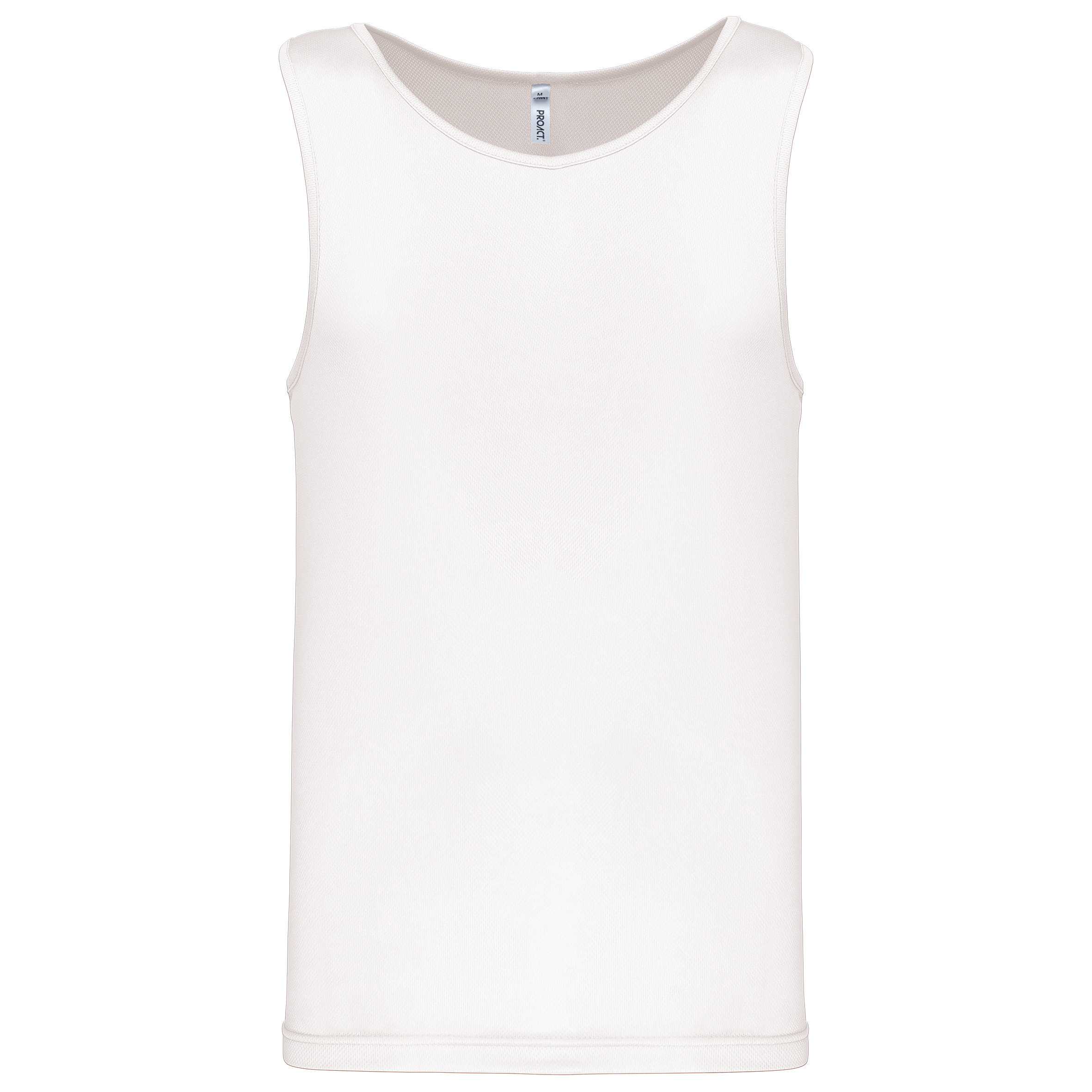 Camiseta de deporte tirantes hombre White