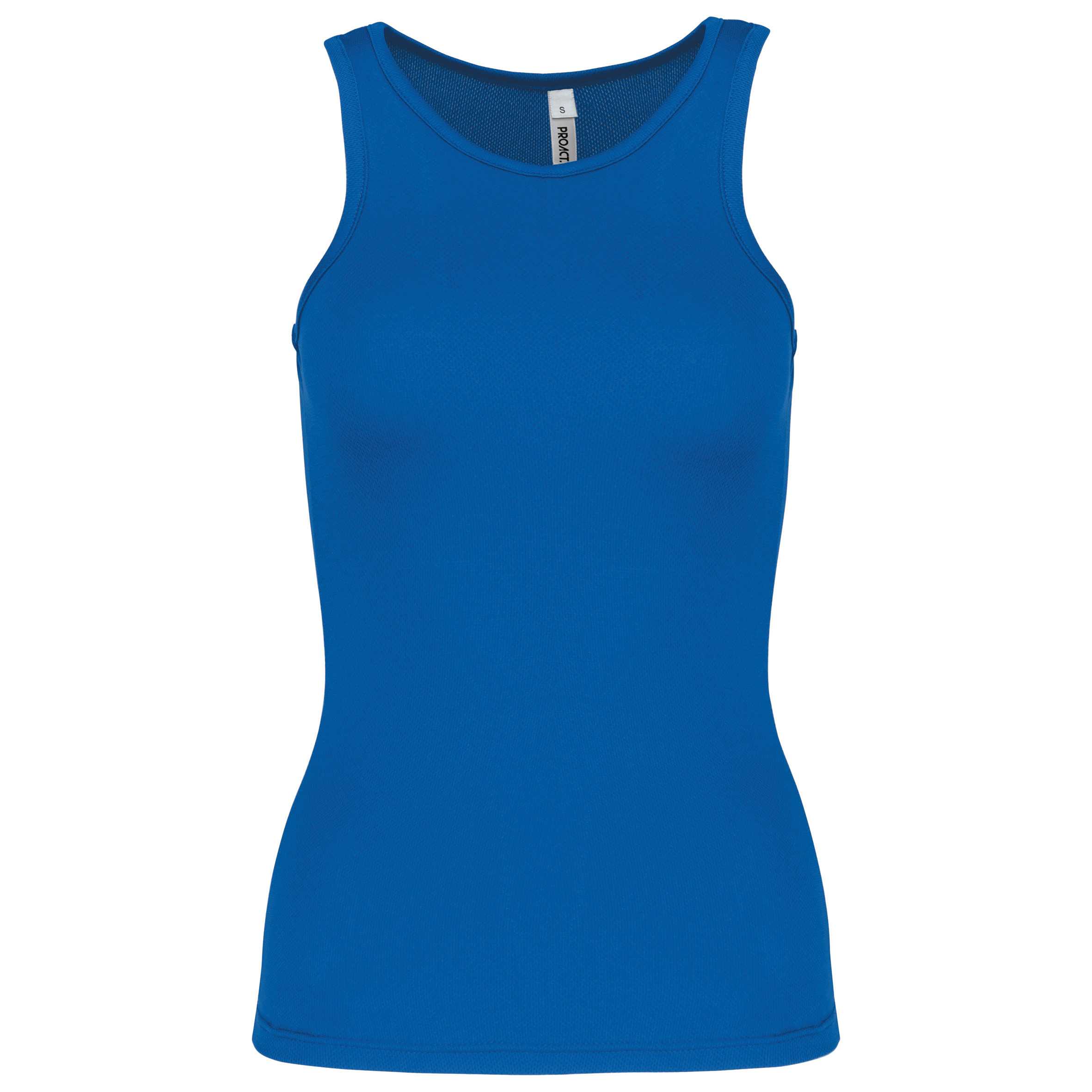 Camiseta de deporte tirantes mujer Aqua Blue