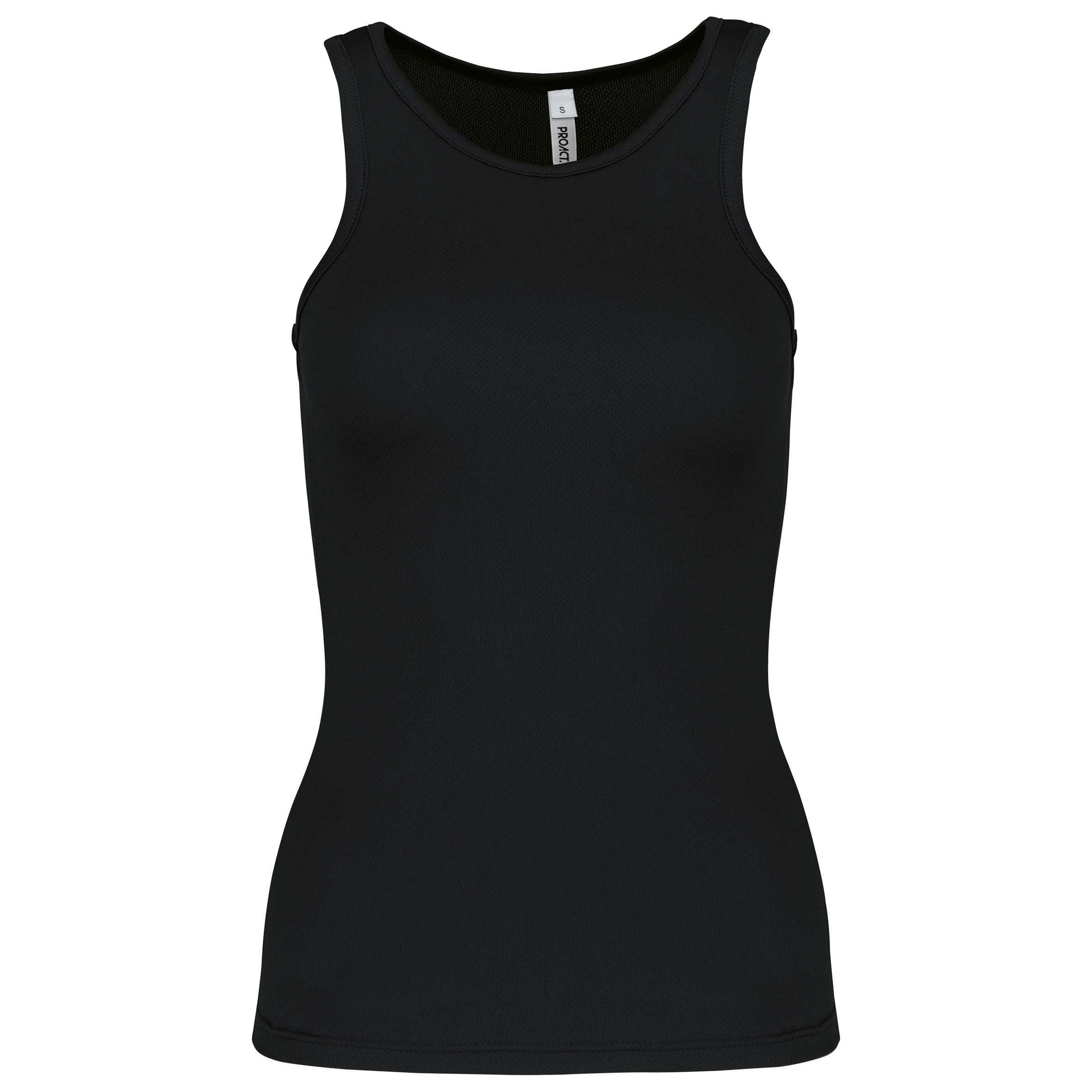 Camiseta de deporte tirantes mujer Black