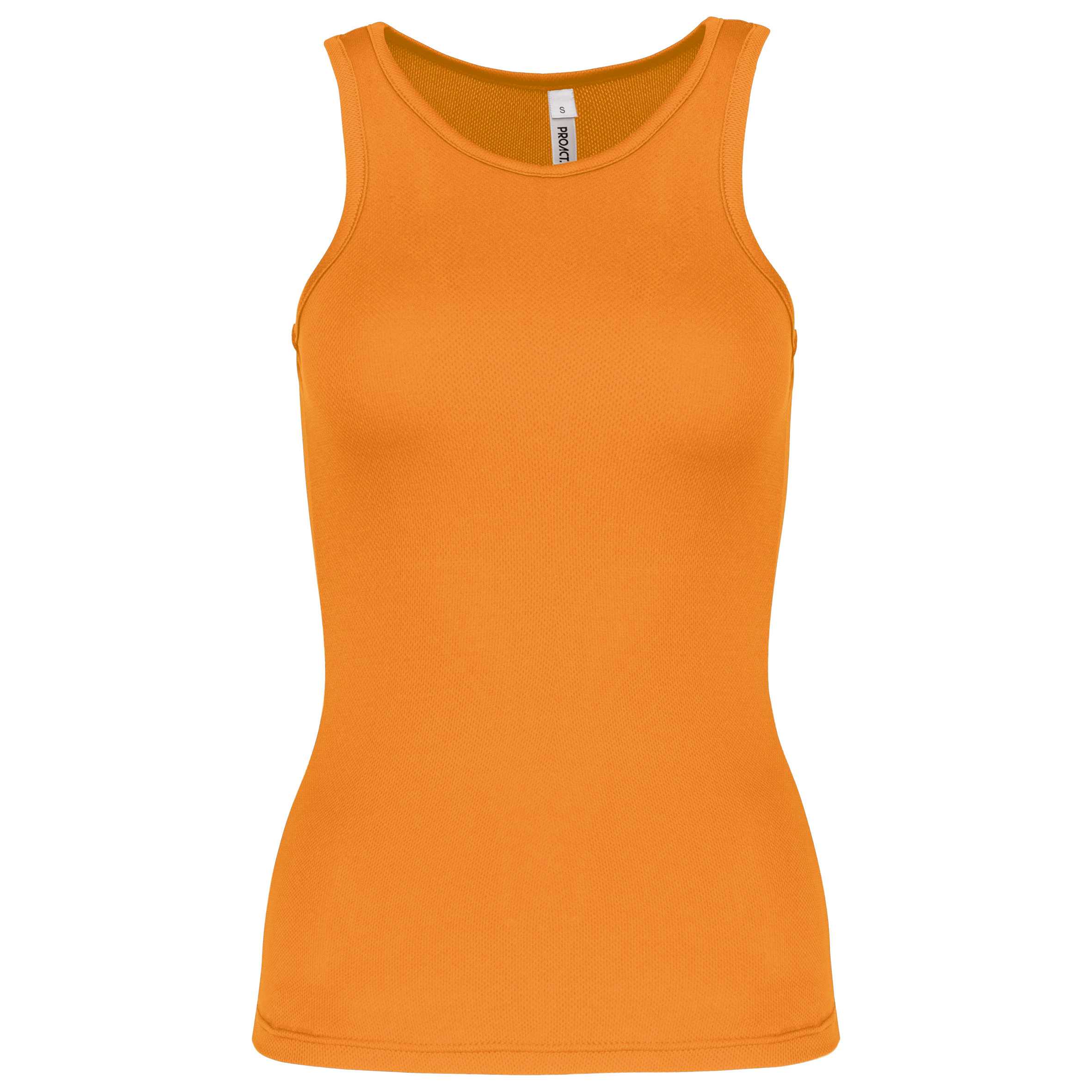 Camiseta de deporte tirantes mujer Orange