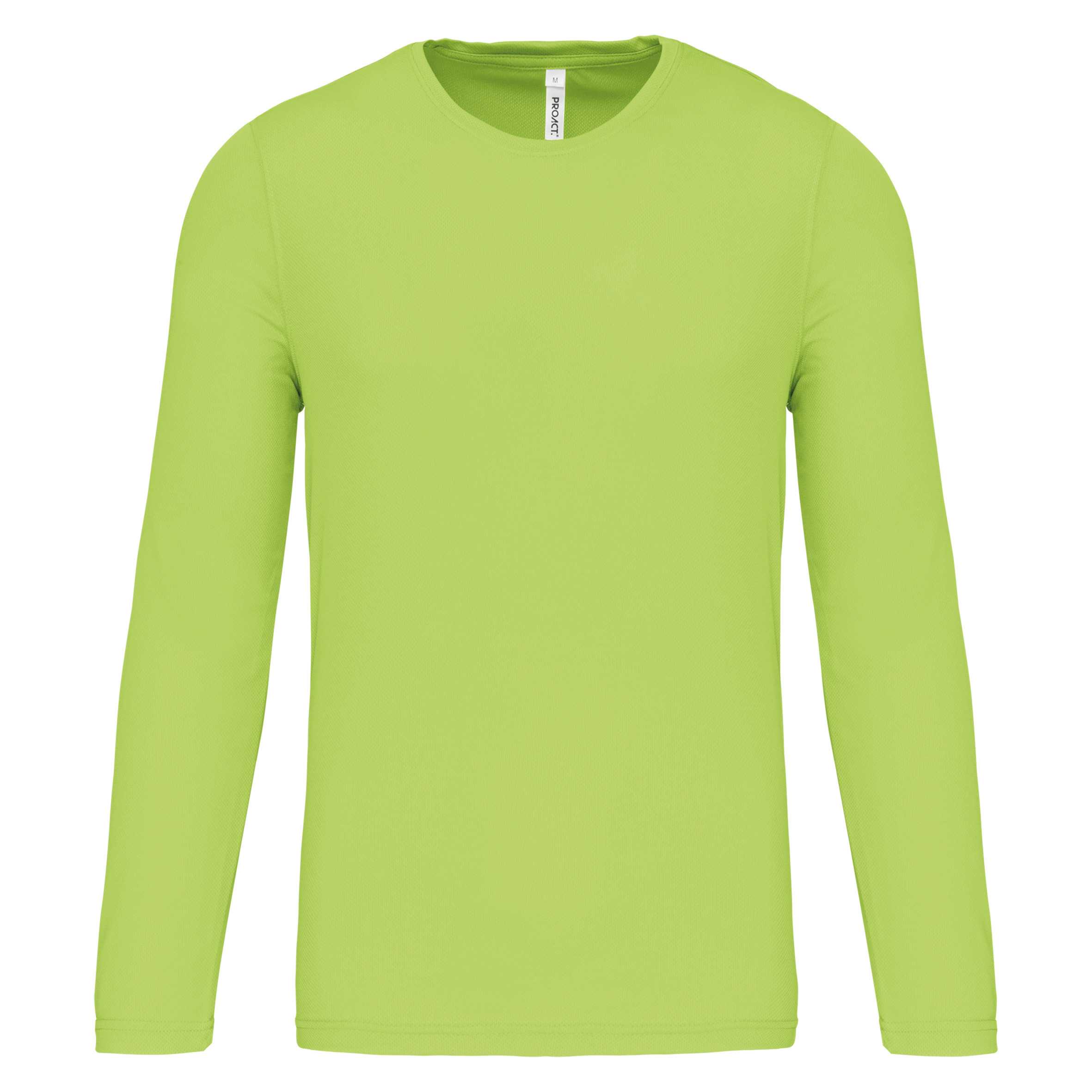 Camiseta de deporte manga larga hombre Lime