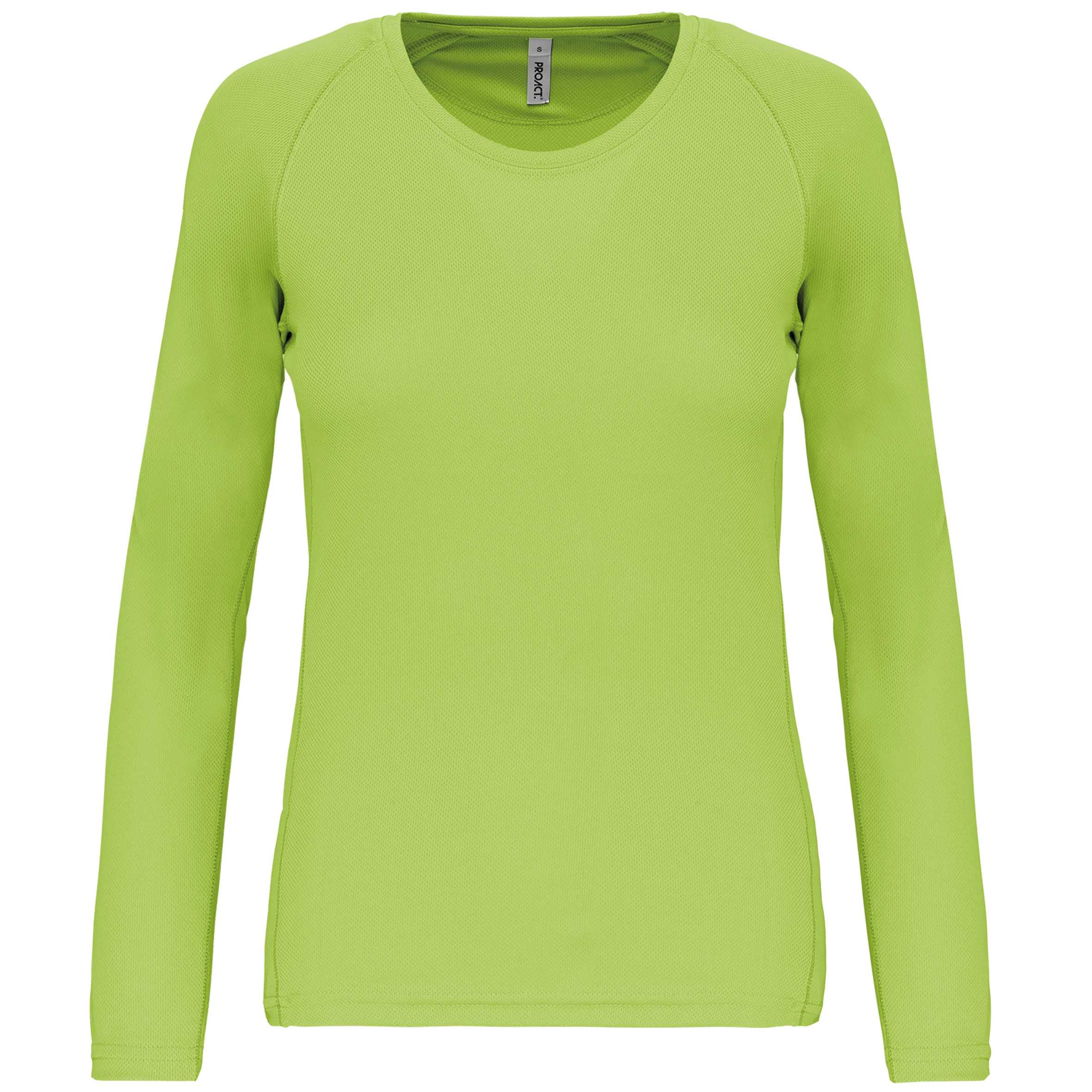 Camiseta de deporte manga larga mujer Lime