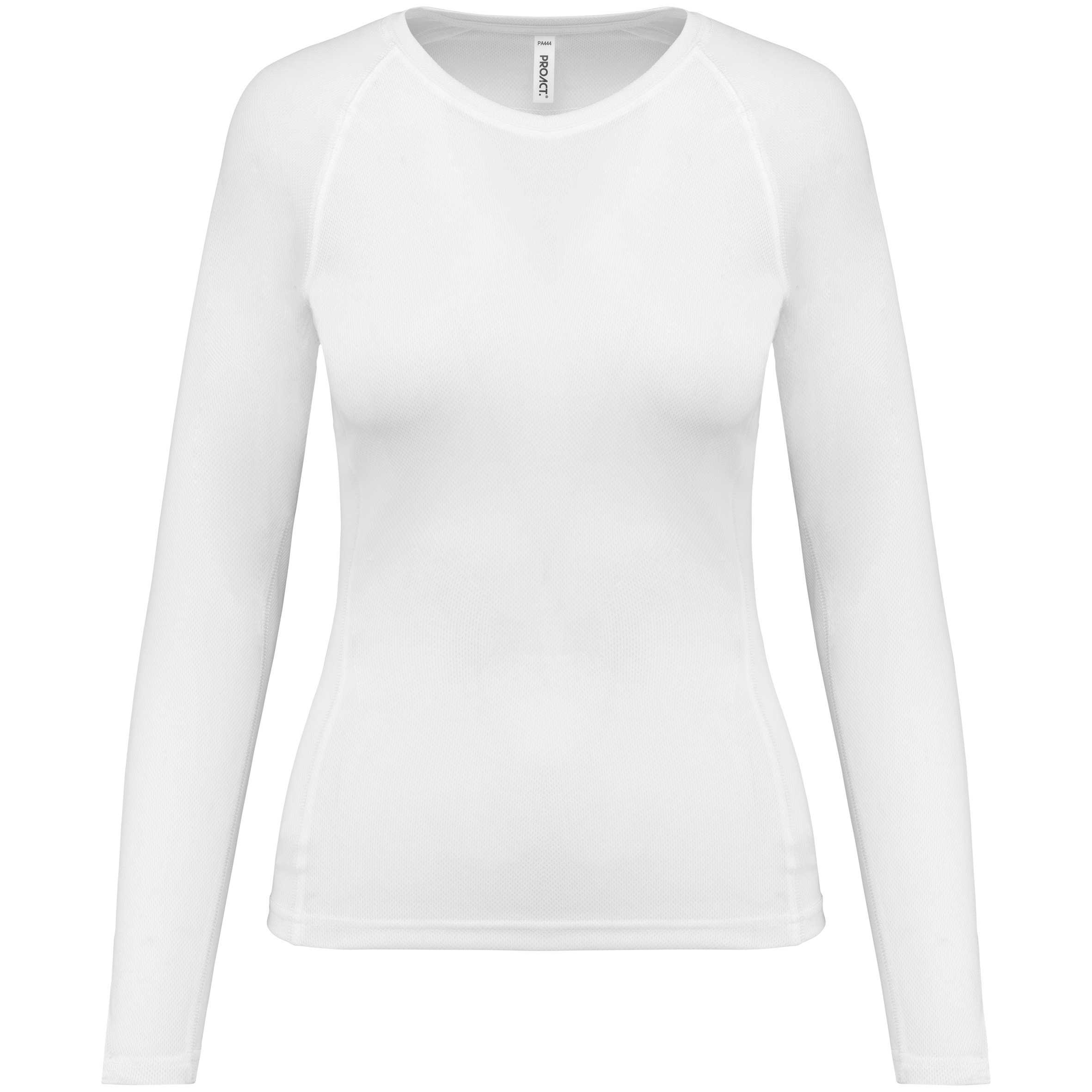 Camiseta de deporte manga larga mujer White