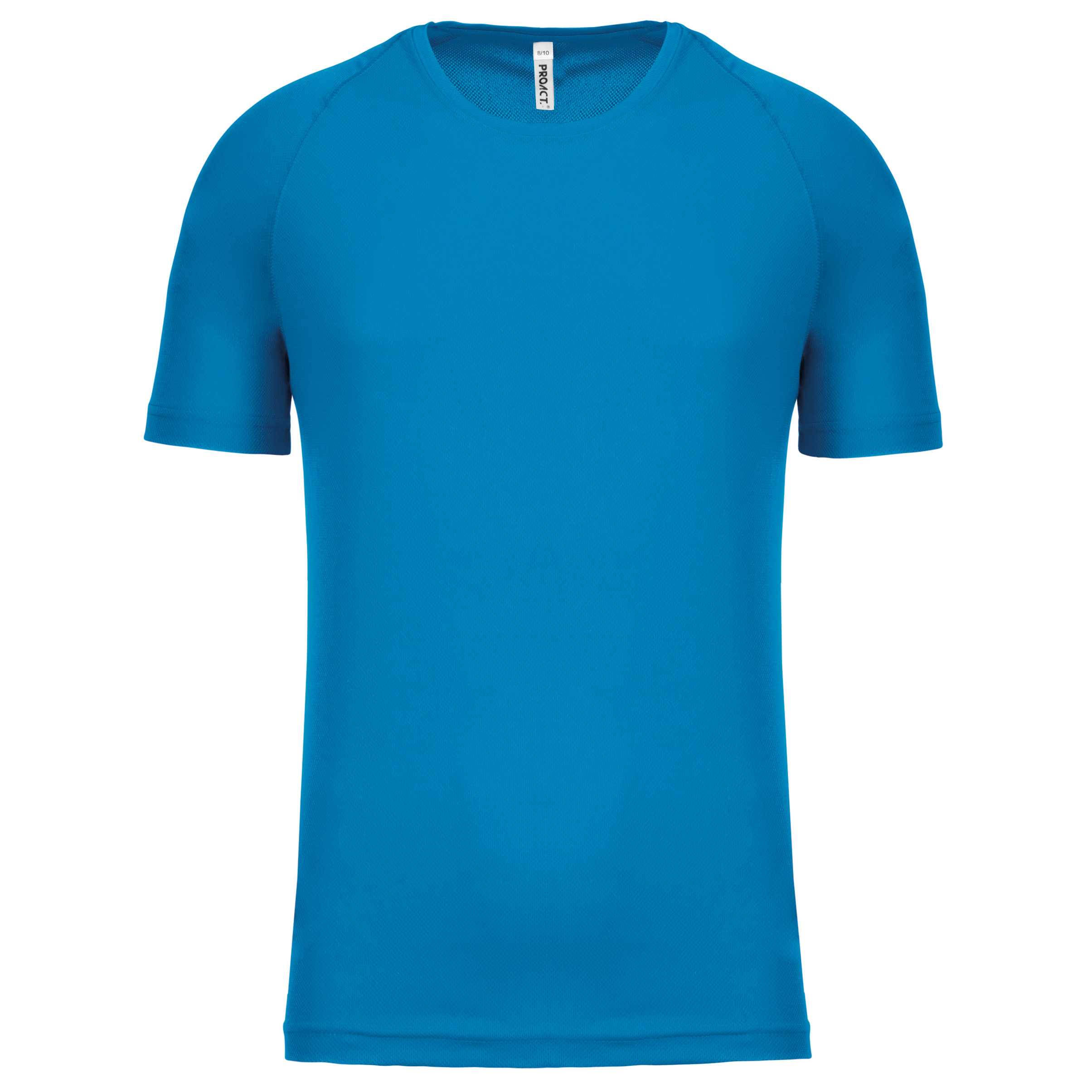 Camiseta de deporte manga corta niños Aqua Blue