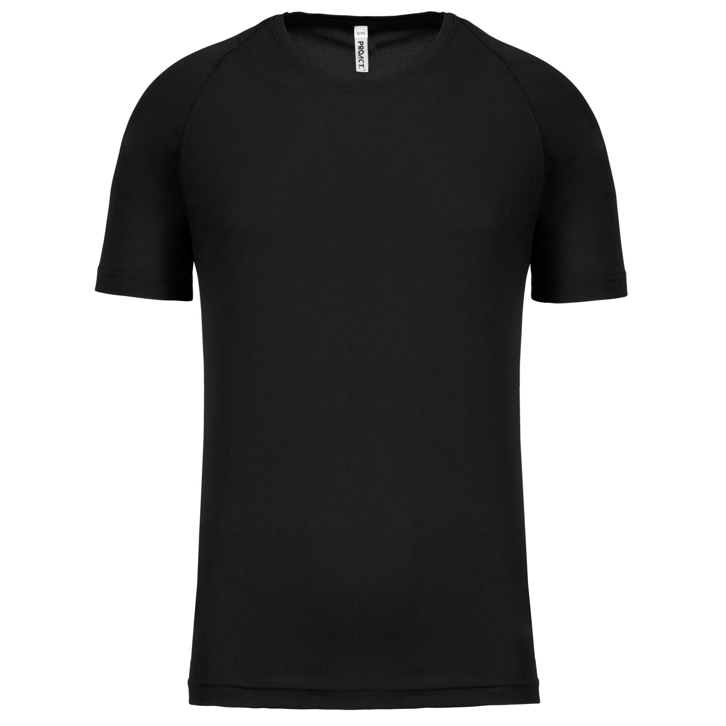 Camiseta de deporte manga corta niños Black