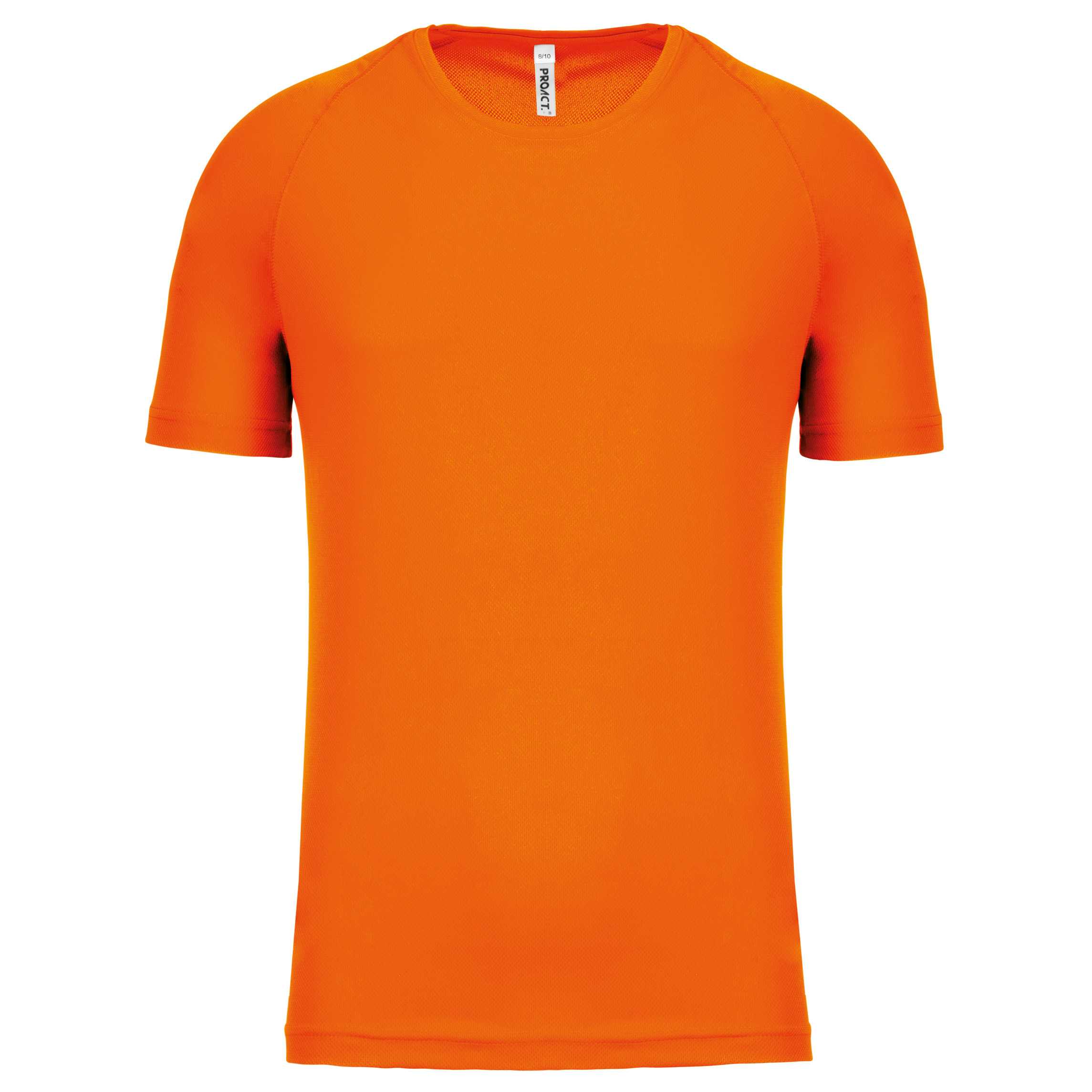 Camiseta de deporte manga corta niños Fluorescent Orange