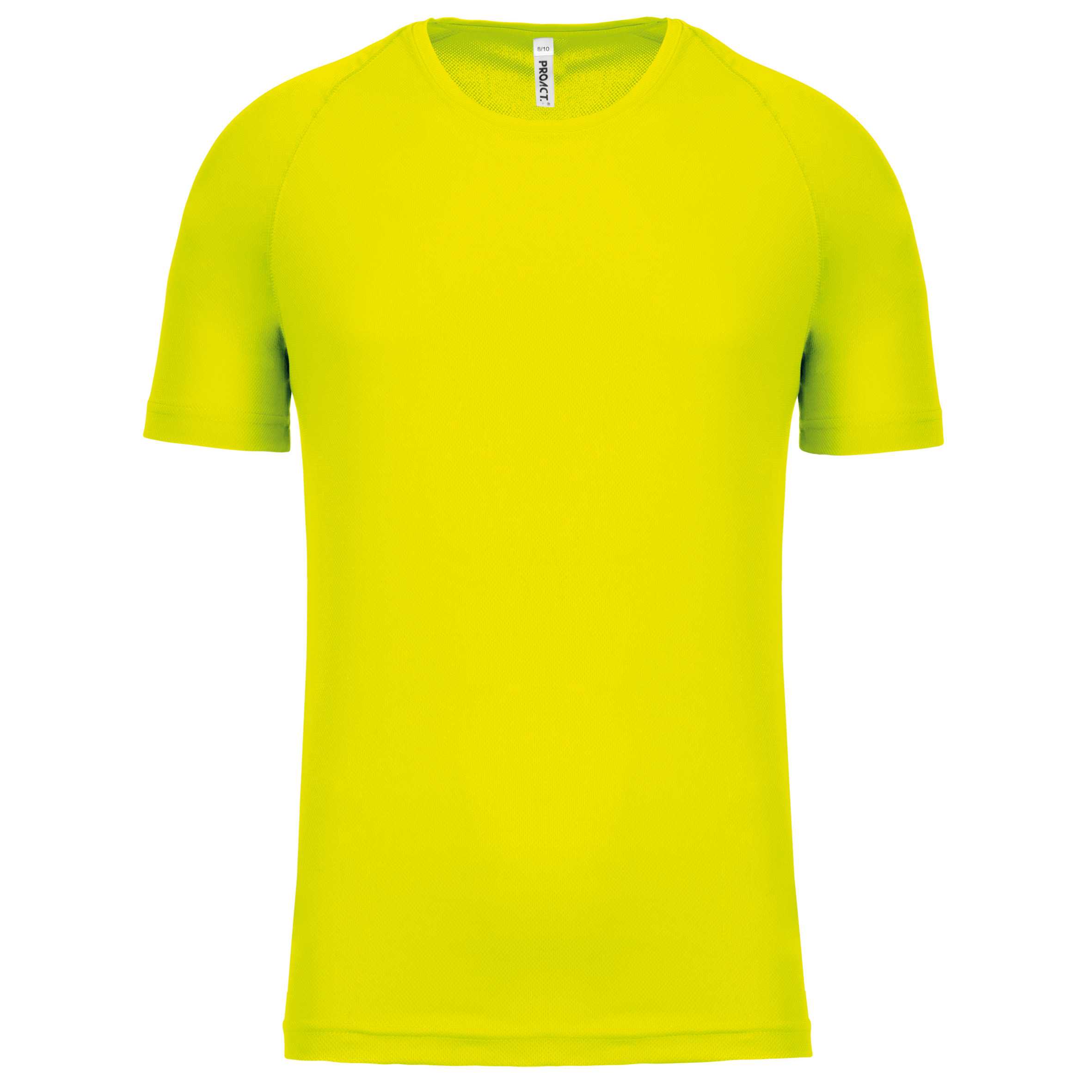 Camiseta de deporte manga corta niños Fluorescent Yellow