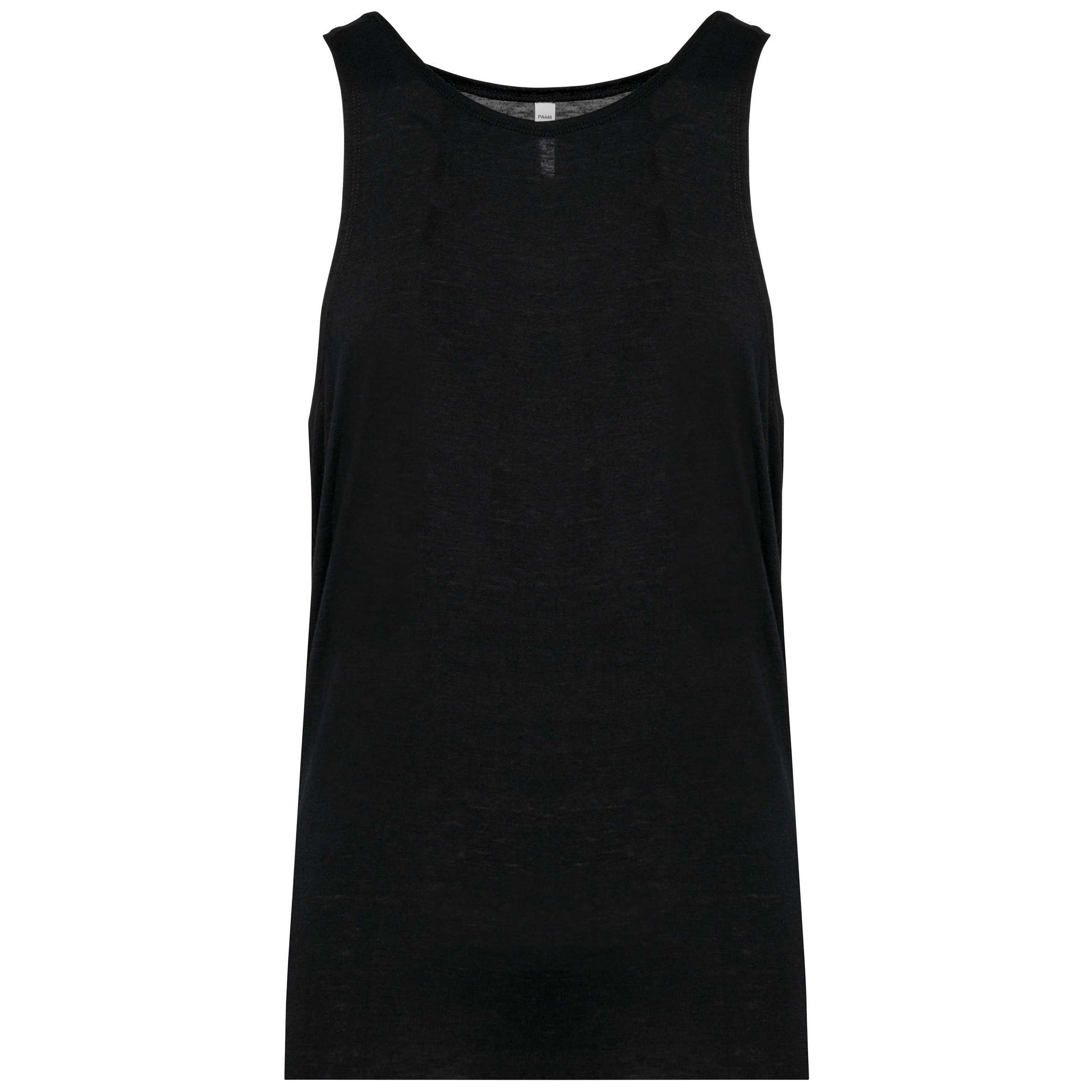 Camiseta tirantes Triblend hombre Black