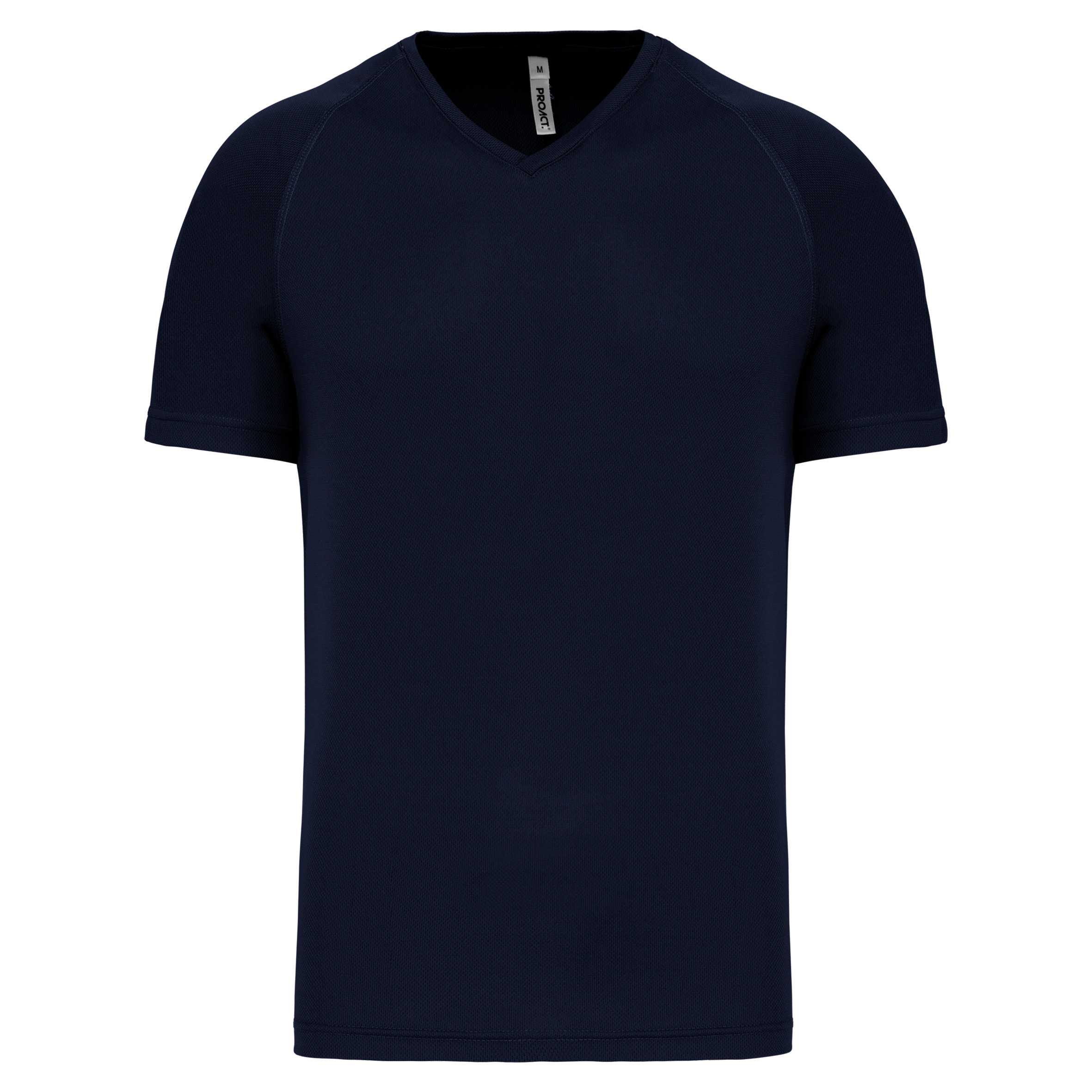 Camiseta de deporte cuello de pico hombre Sporty Navy
