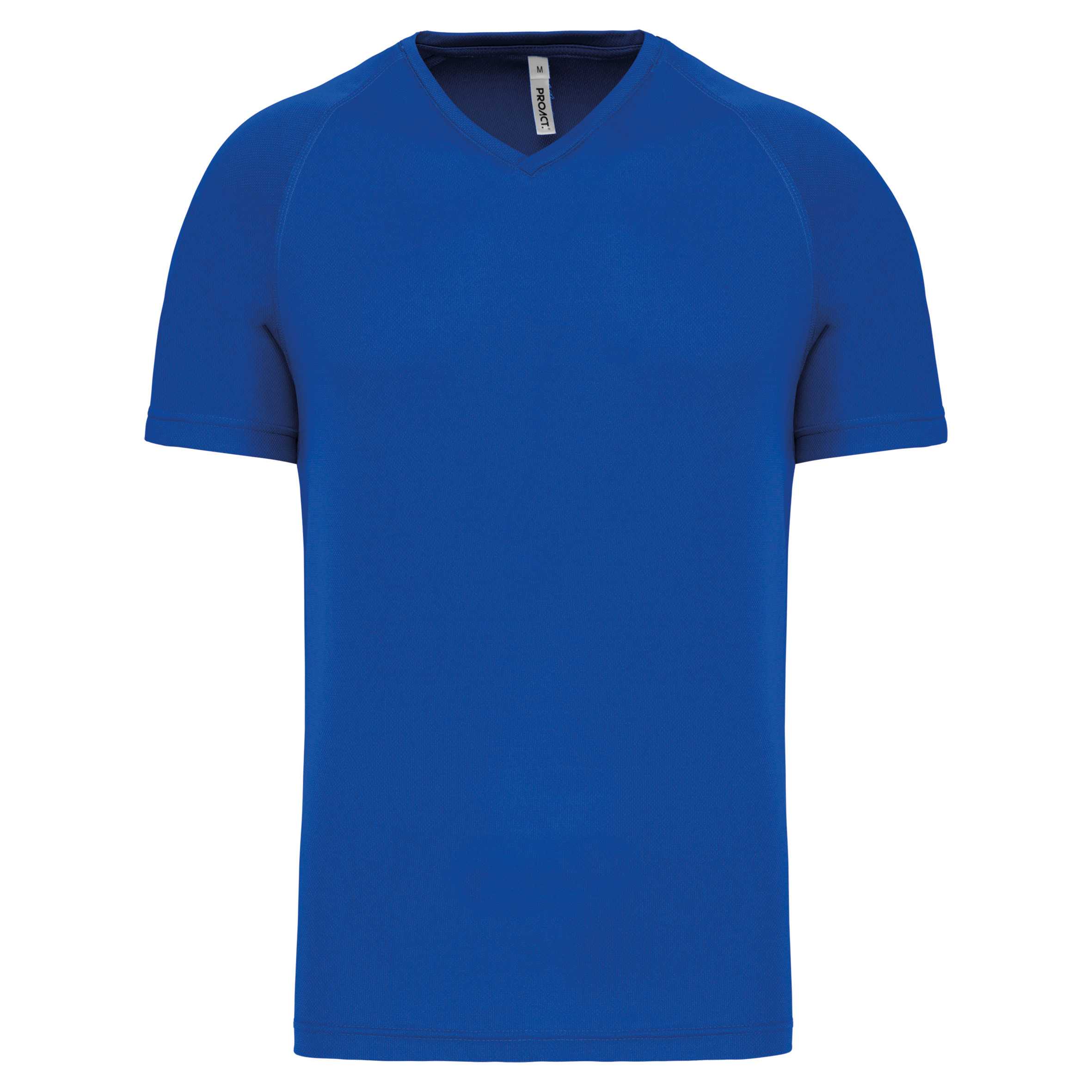 Camiseta de deporte cuello de pico hombre Sporty Royal Blue