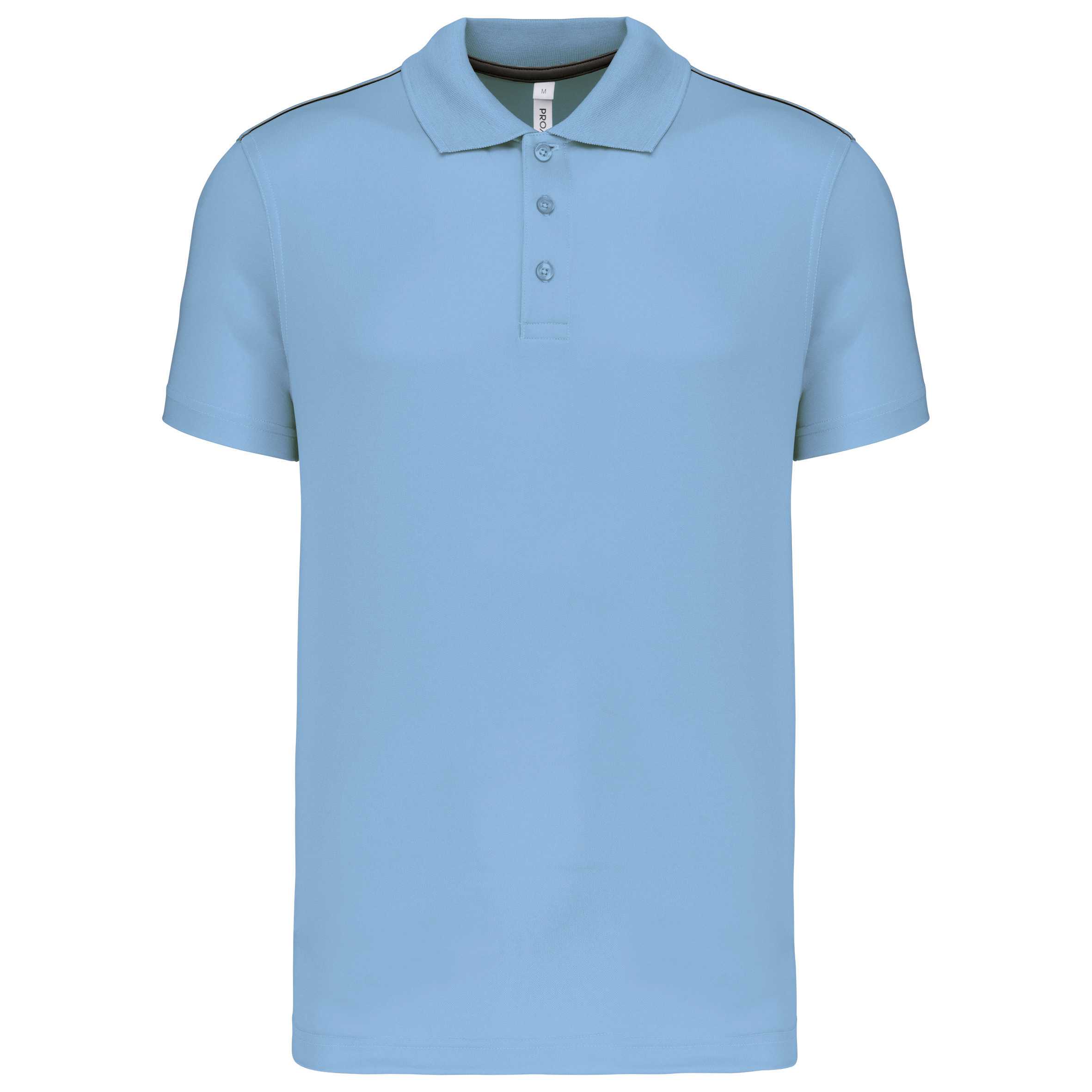 Polo interlock de manga corta hombre Sky Blue