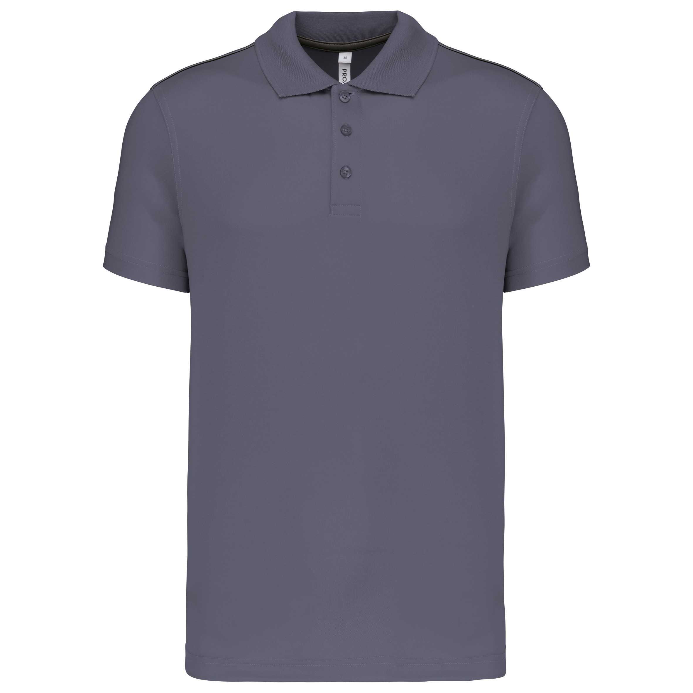 Polo interlock de manga corta hombre sporty grey
