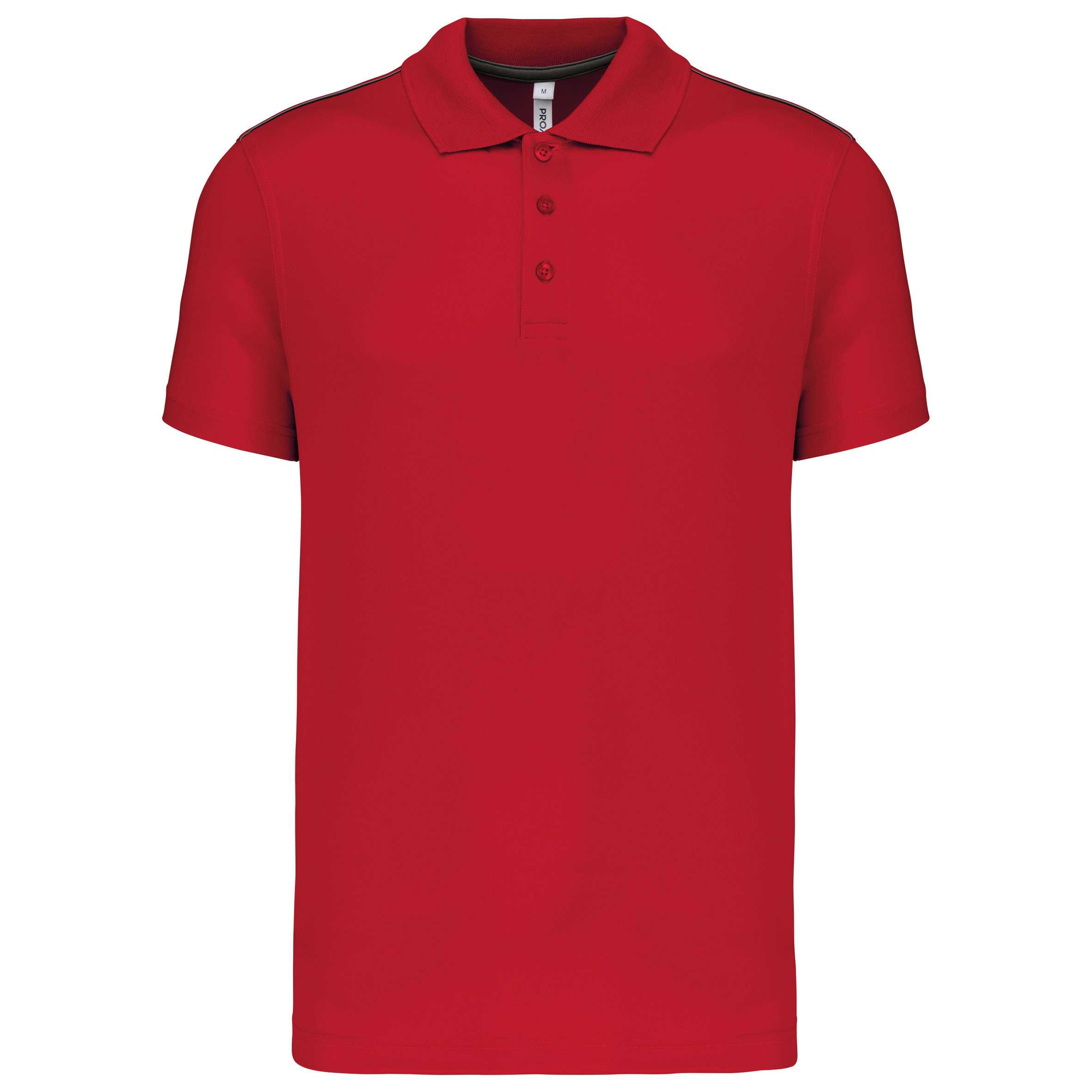 Polo interlock de manga corta hombre Sporty Red