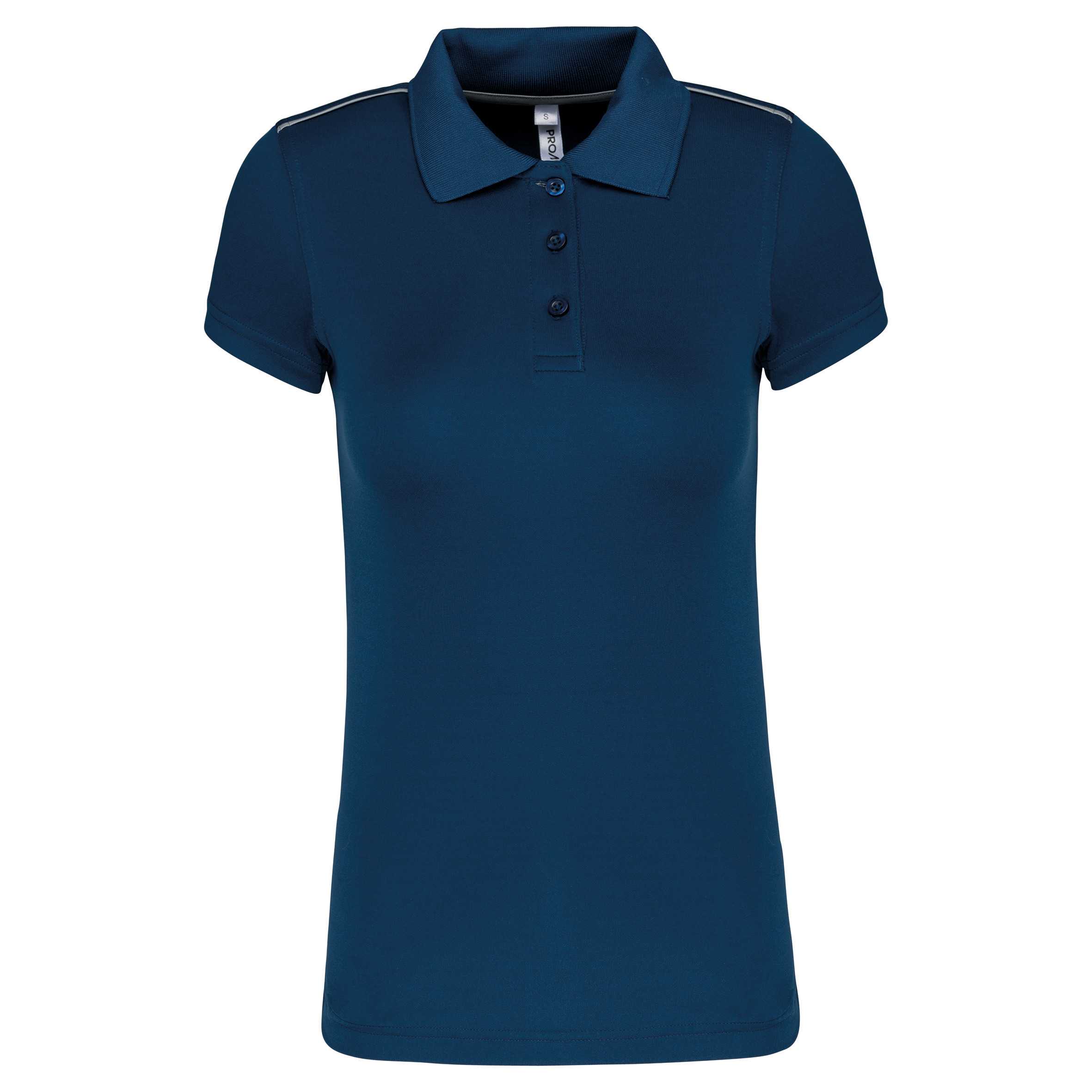 Polo interlock de manga corta mujer Sporty Navy
