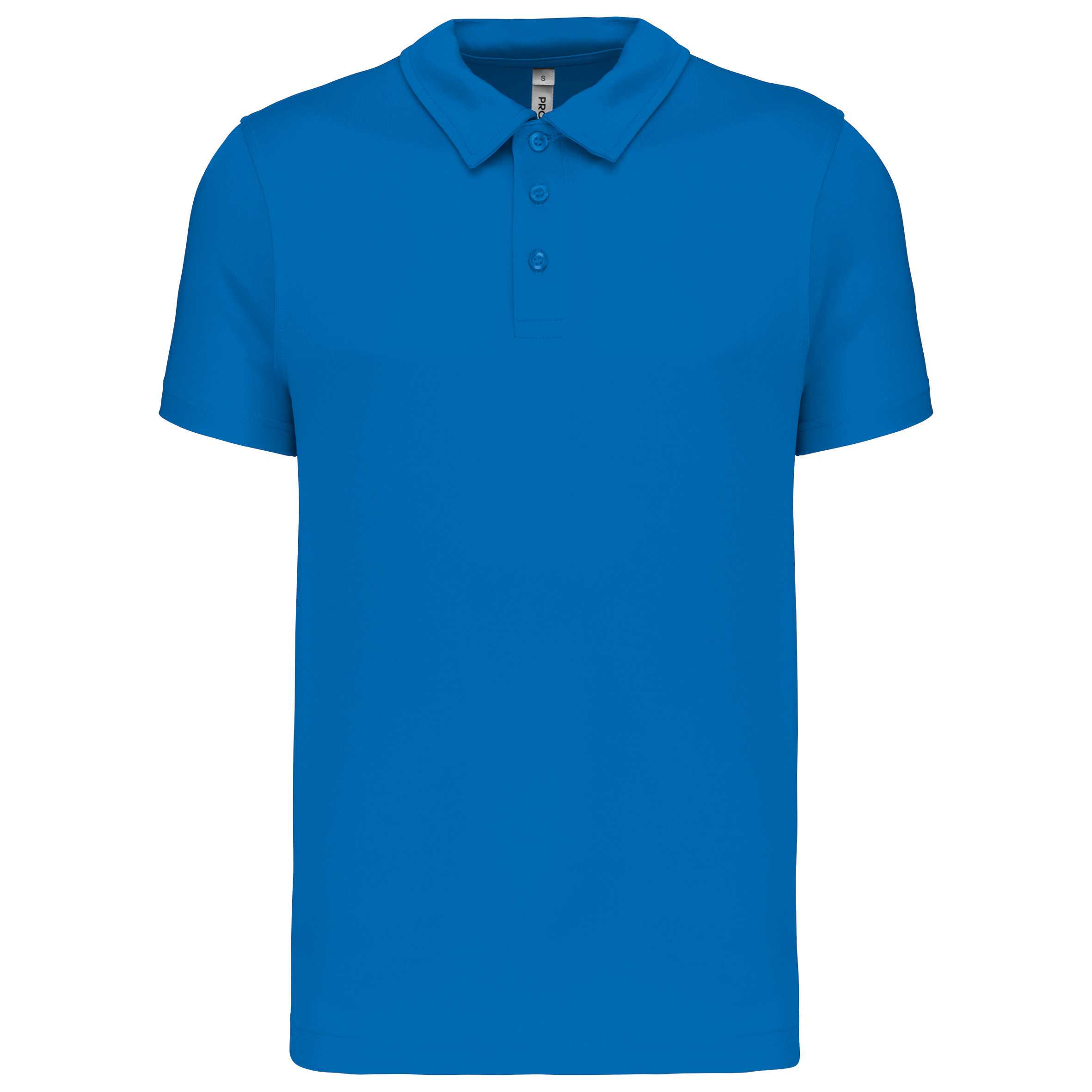 Polo deportivo manga corta hombre Aqua Blue