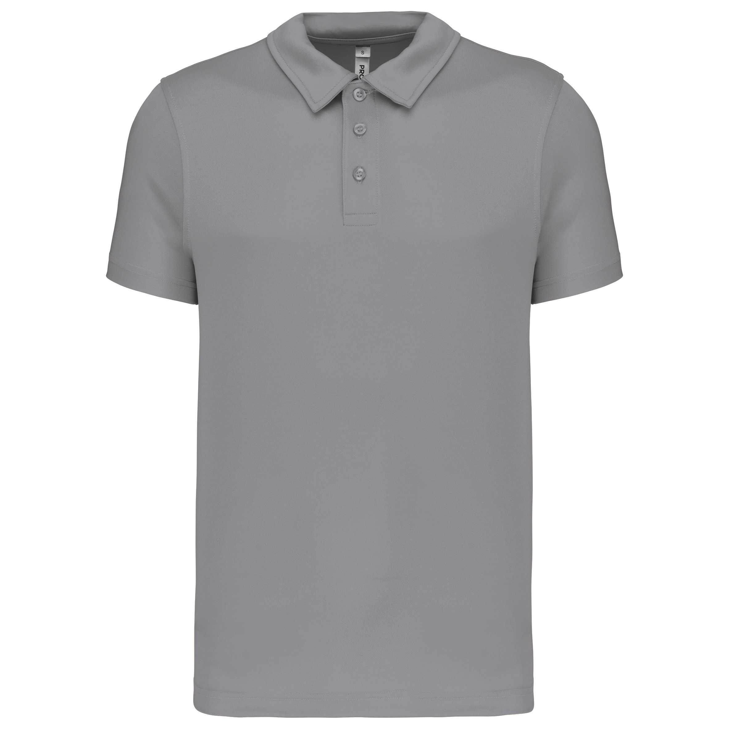 Polo deportivo manga corta hombre Fine Grey