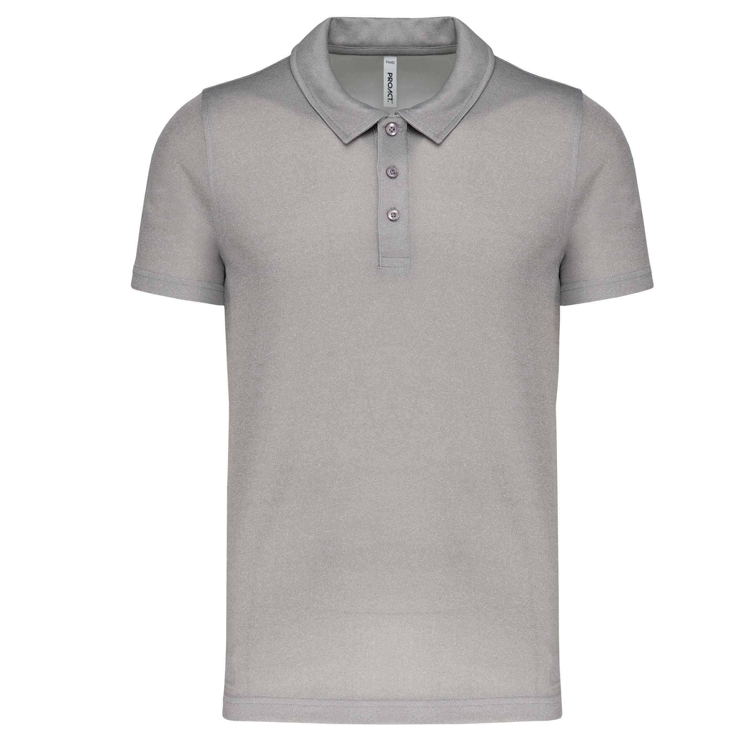 Polo deportivo manga corta hombre Grey Melange
