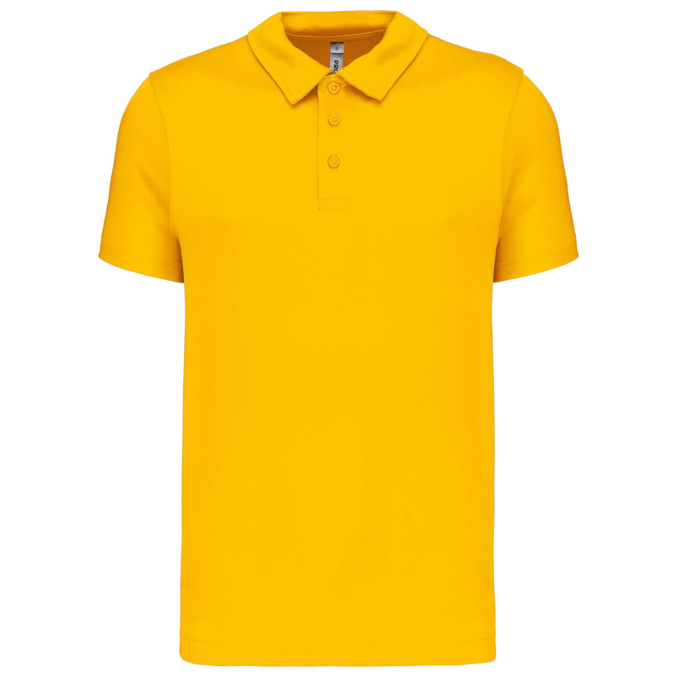 Polo deportivo manga corta hombre True Yellow