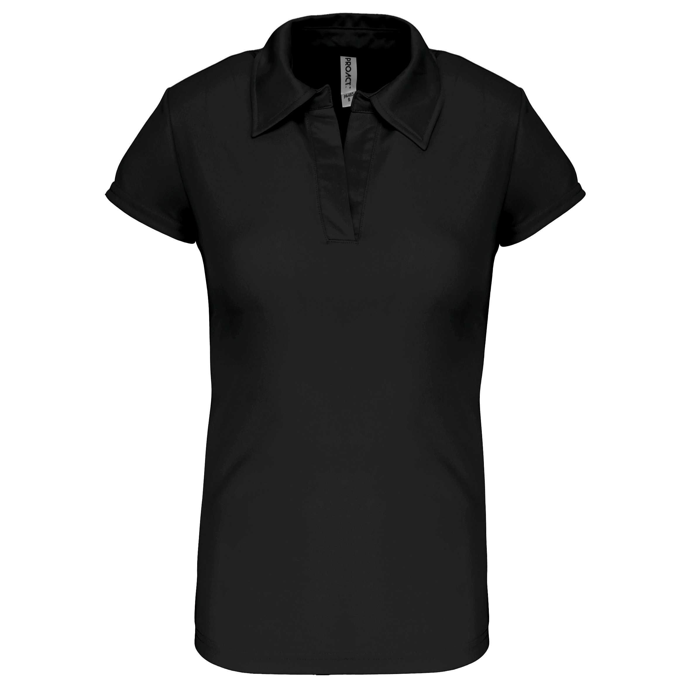 Polo deportivo manga corta mujer Black