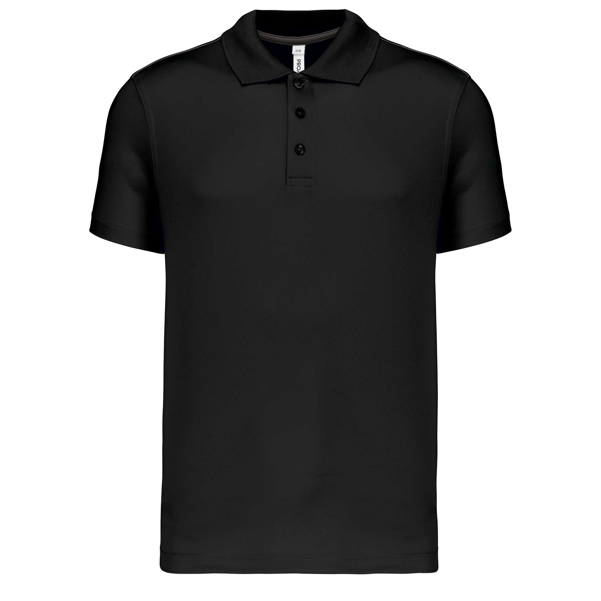 Polo de manga corta niños Black