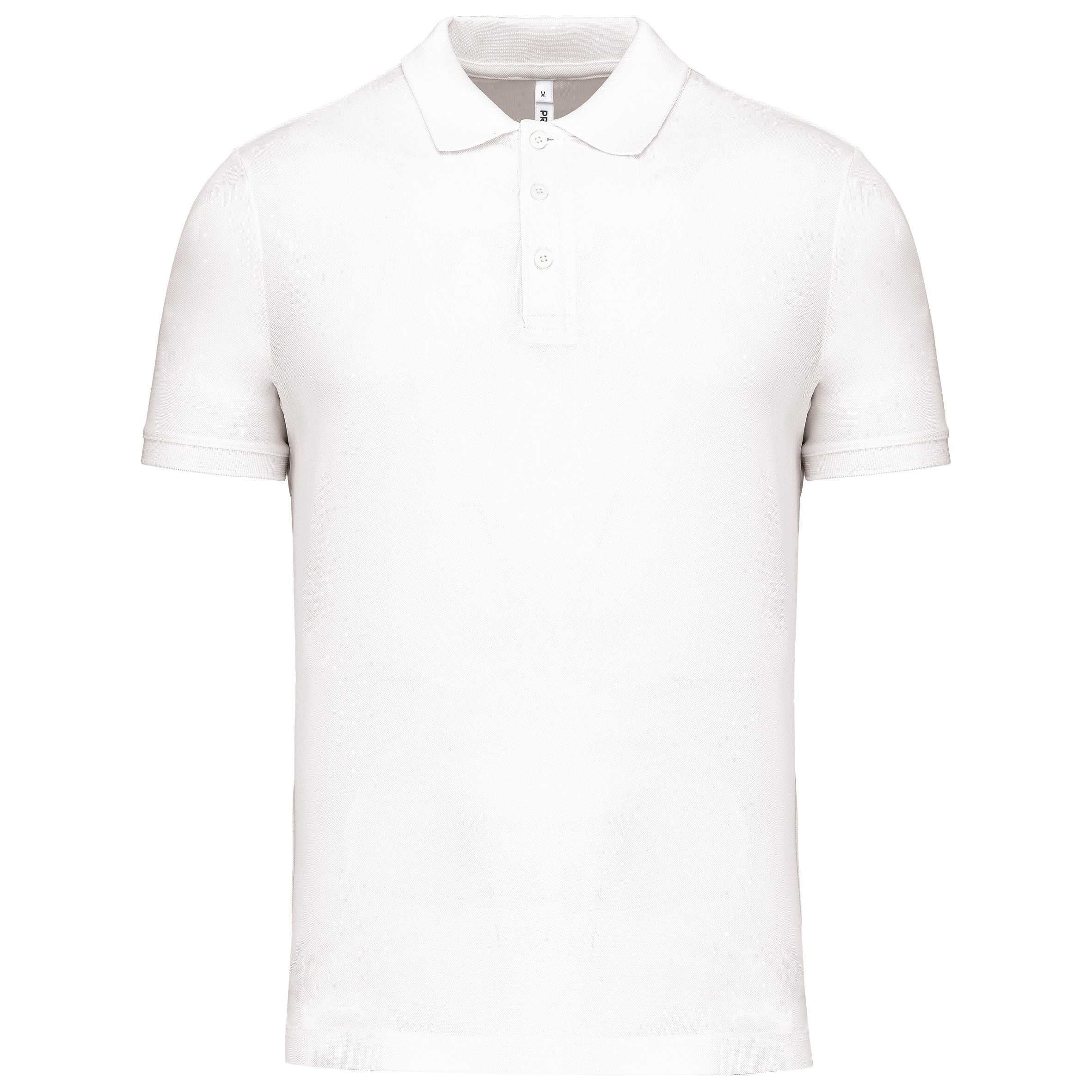 Polo piqué performance hombre White