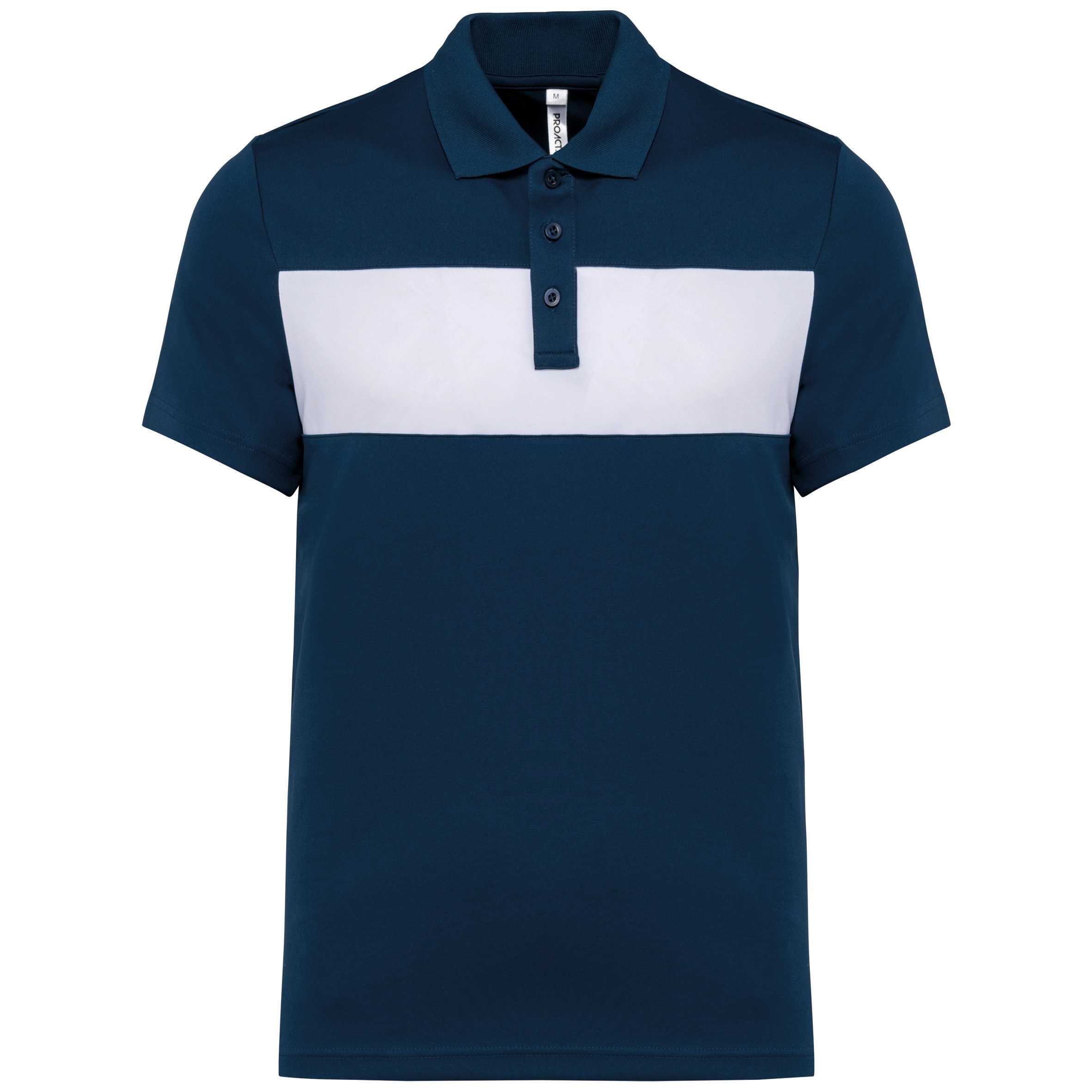 Polo de manga corta unisex Sporty Navy / White