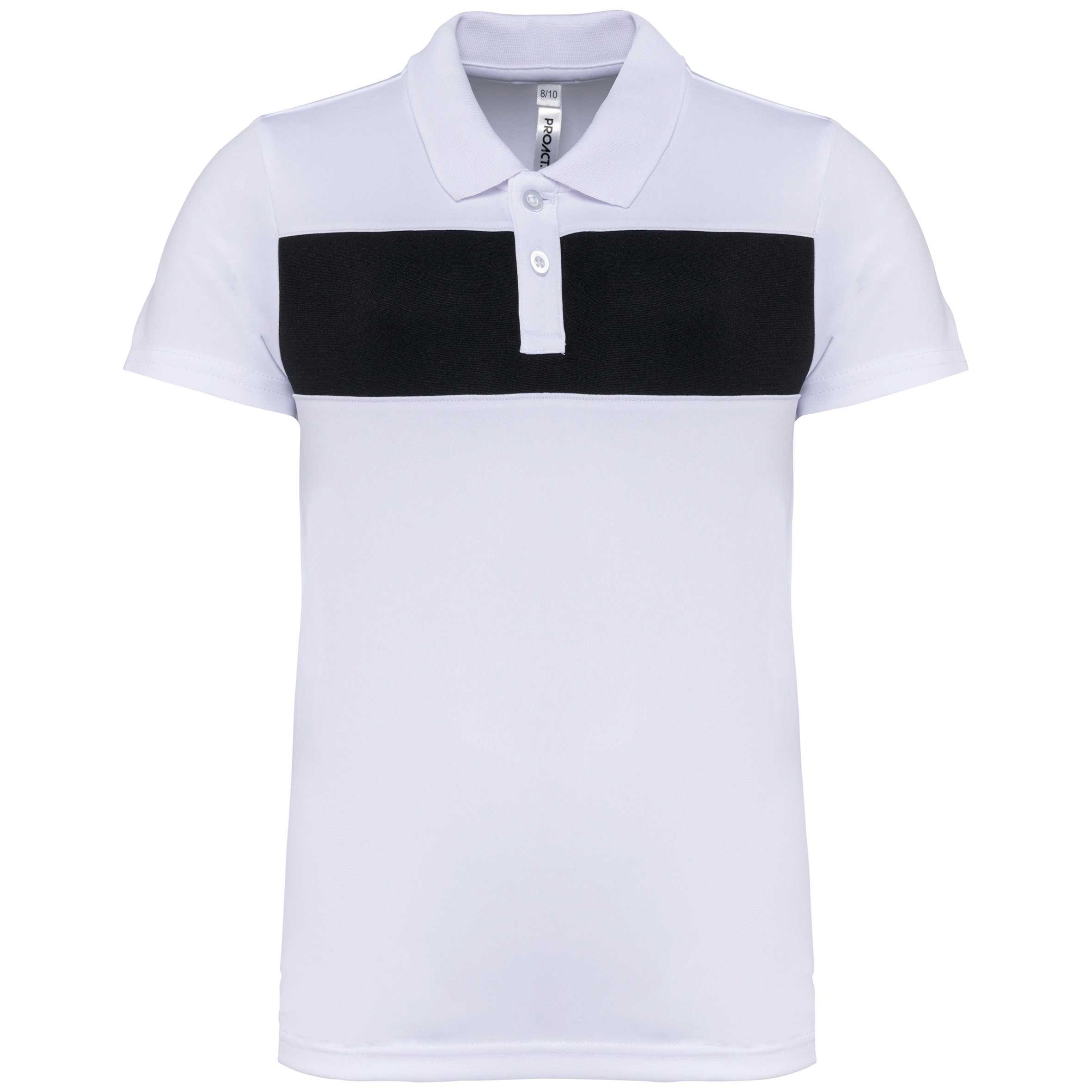 Polo de manga corta niños White / Black