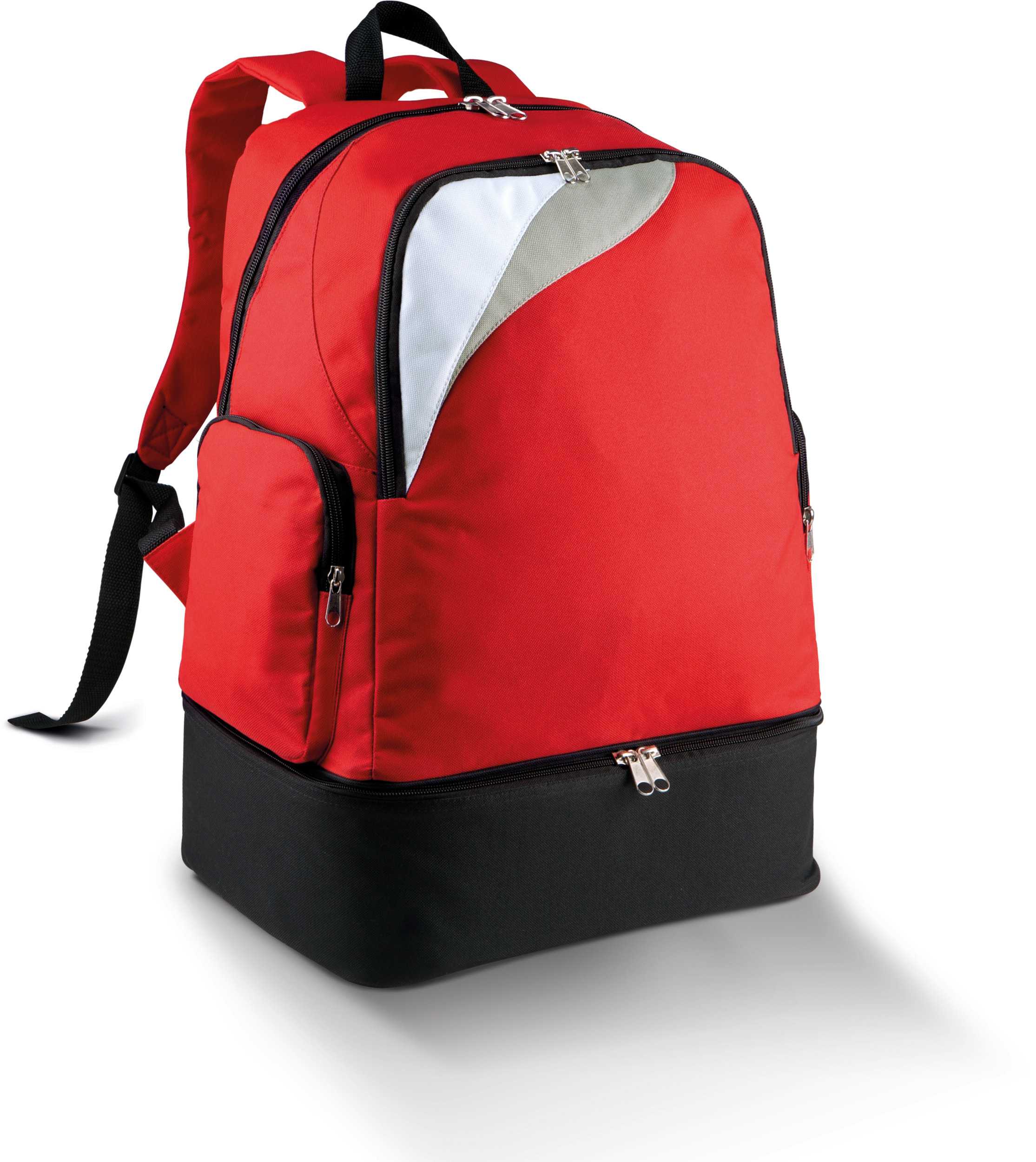 Mochila equipaciones multideporte con base rígida Red / White / Light Grey
