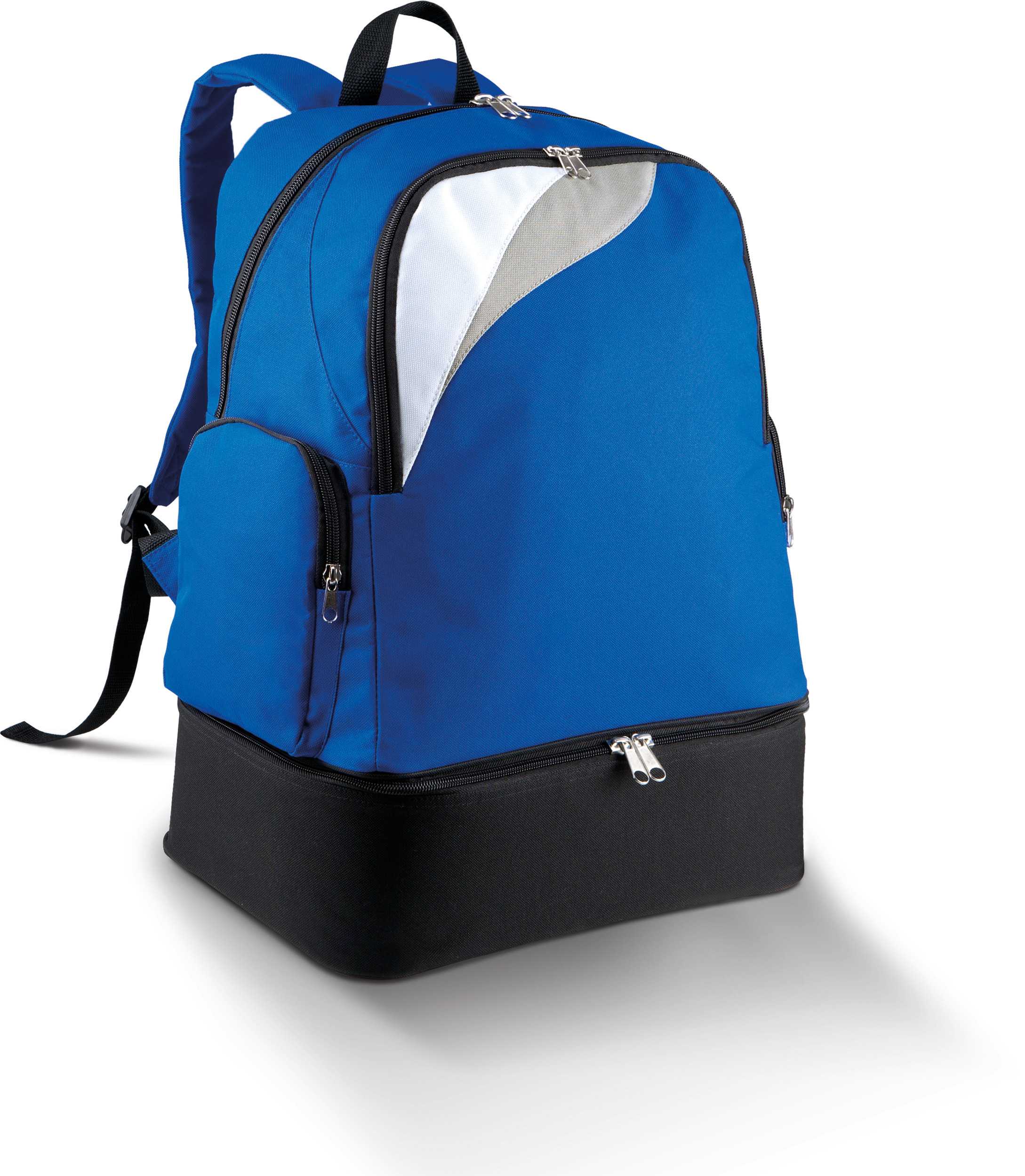 Mochila equipaciones multideporte con base rígida Royal Blue / White / Light Grey