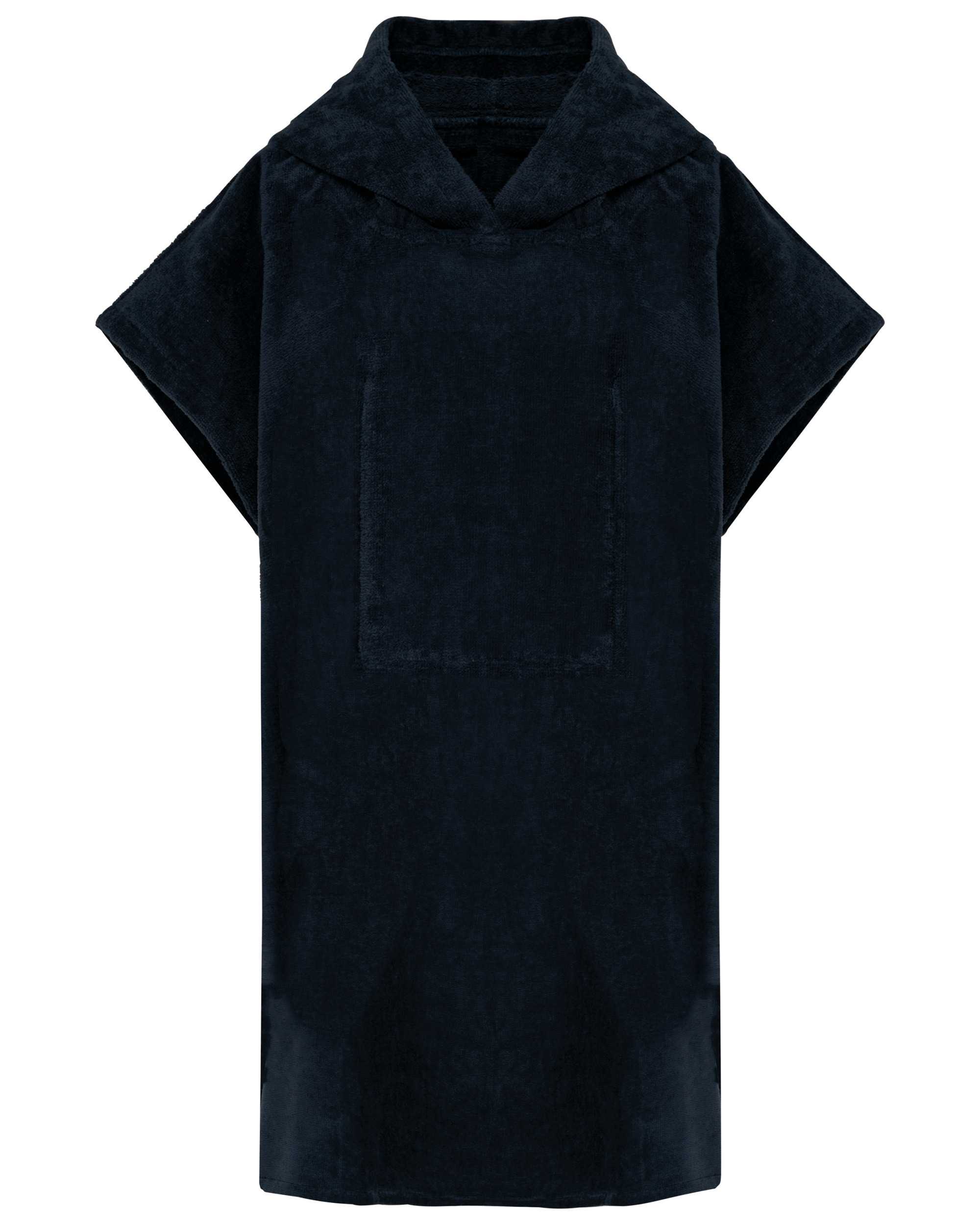 Poncho de rizo con capucha niño Navy