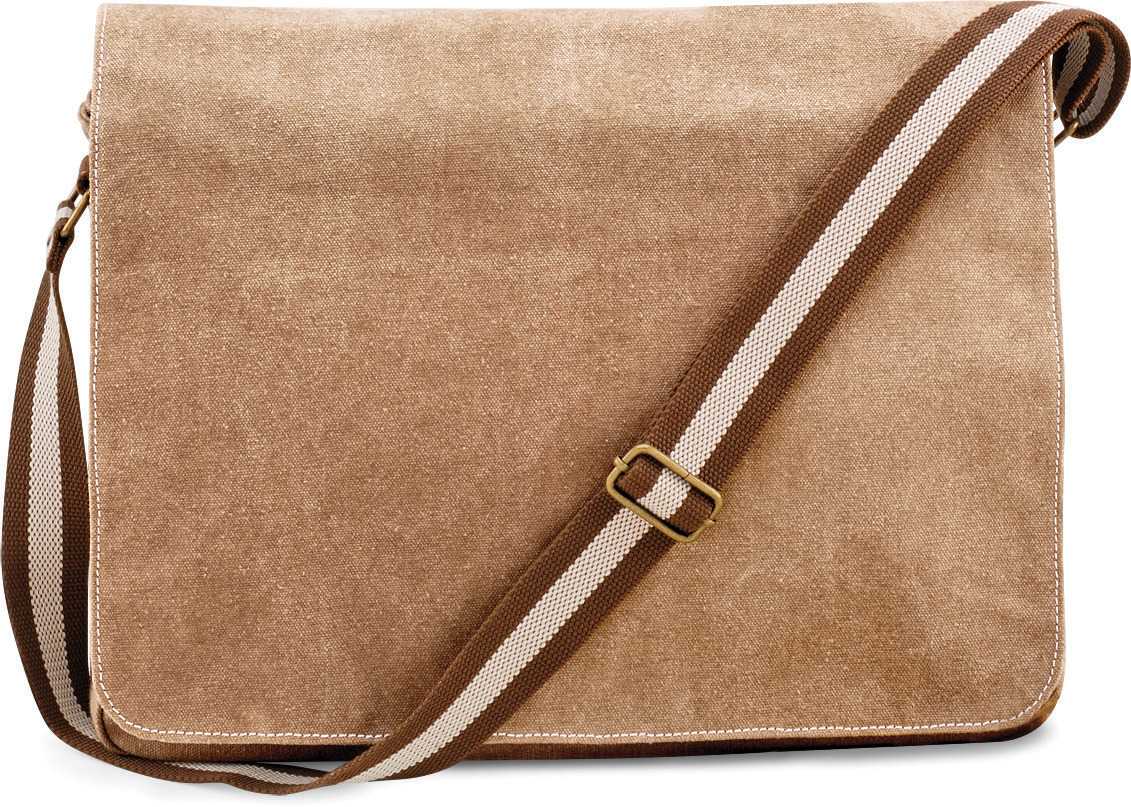 Bolsa mensajero canvas estilo vintage Sahara