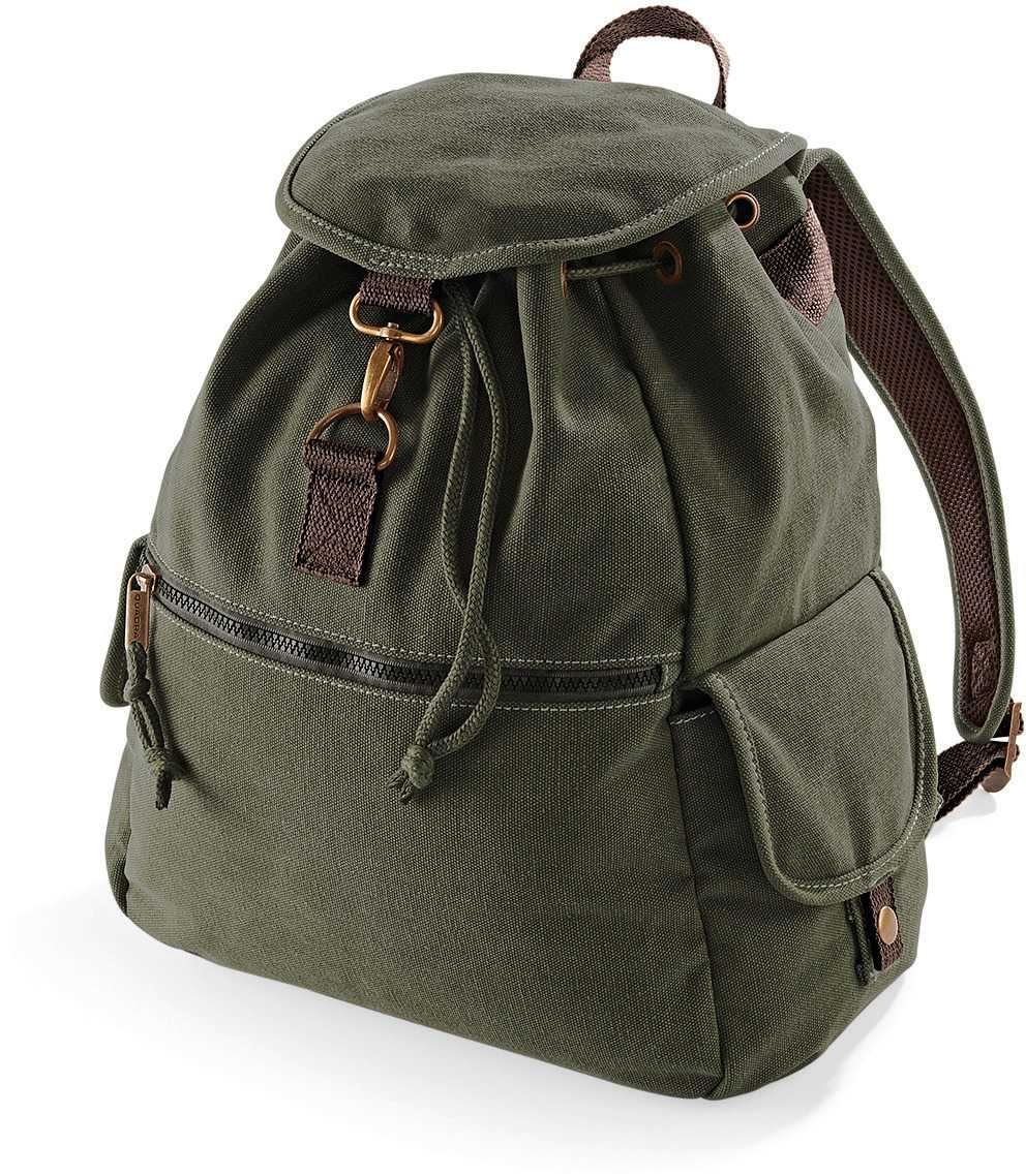 Mochila Canvas Vintage Vintage Military Green
