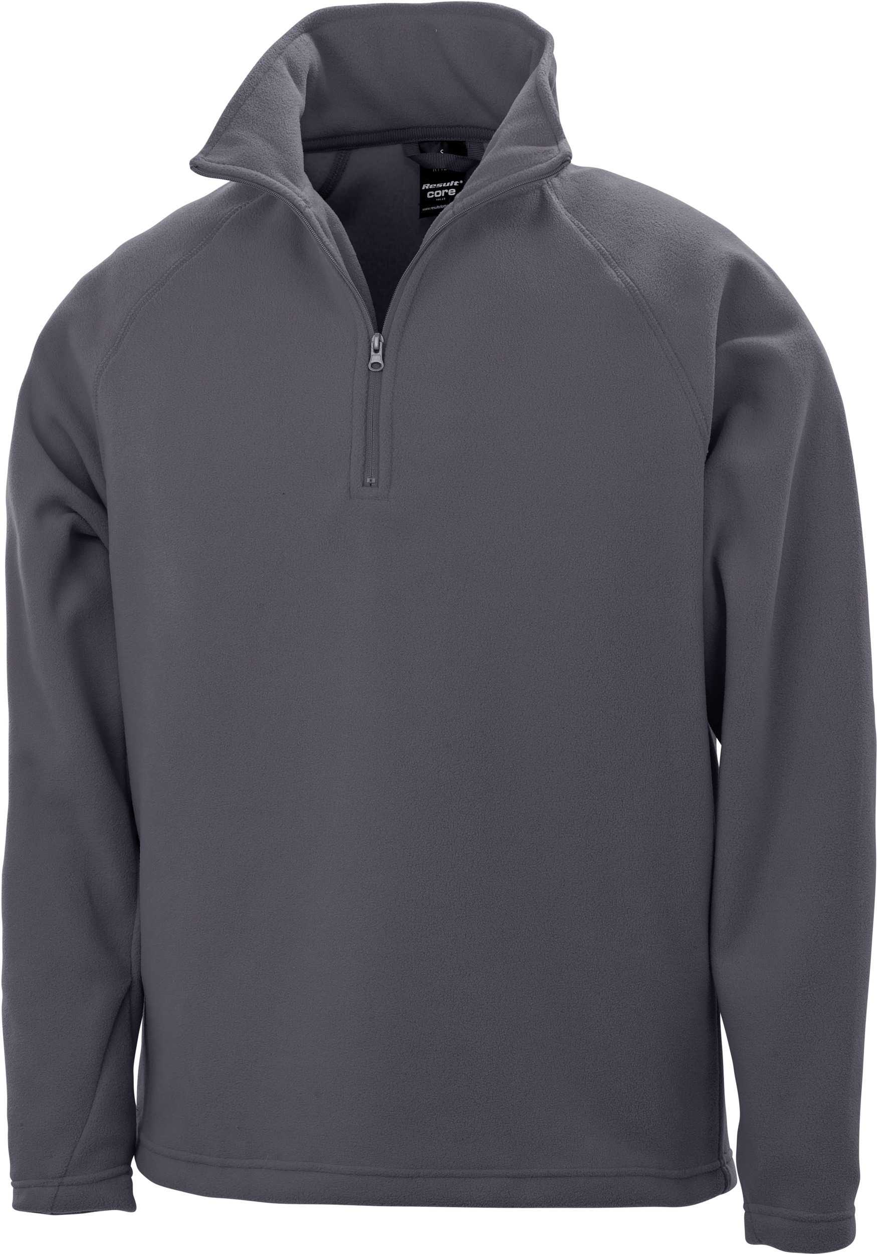 Micropolar cuello con cremallera Charcoal