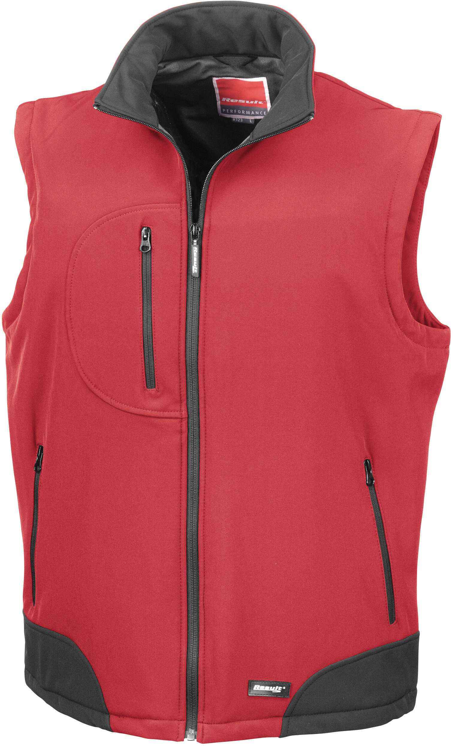 Chaleco Softshell Red / Black