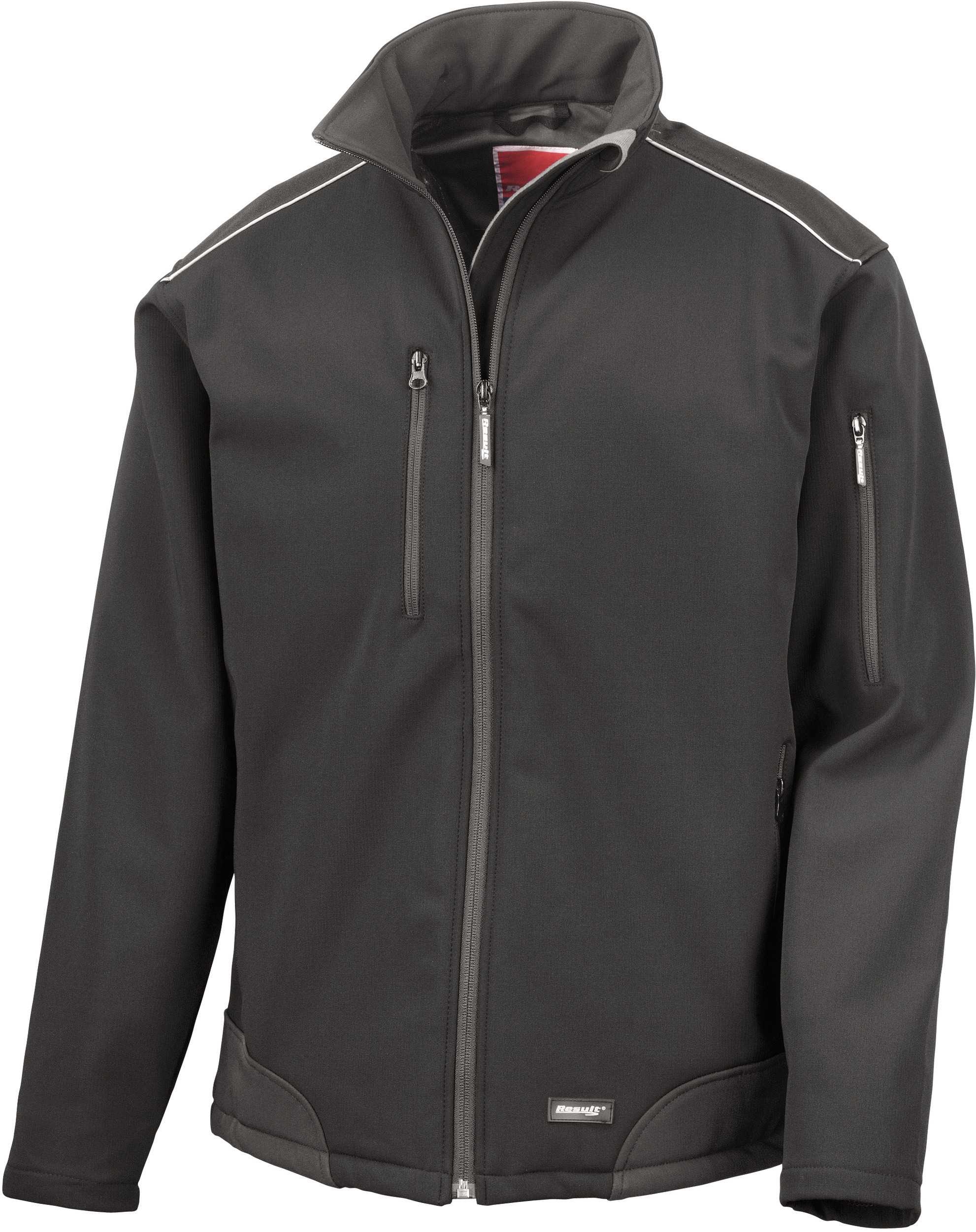 Chaqueta Softshell de trabajo Ripstop con Cordura® Black