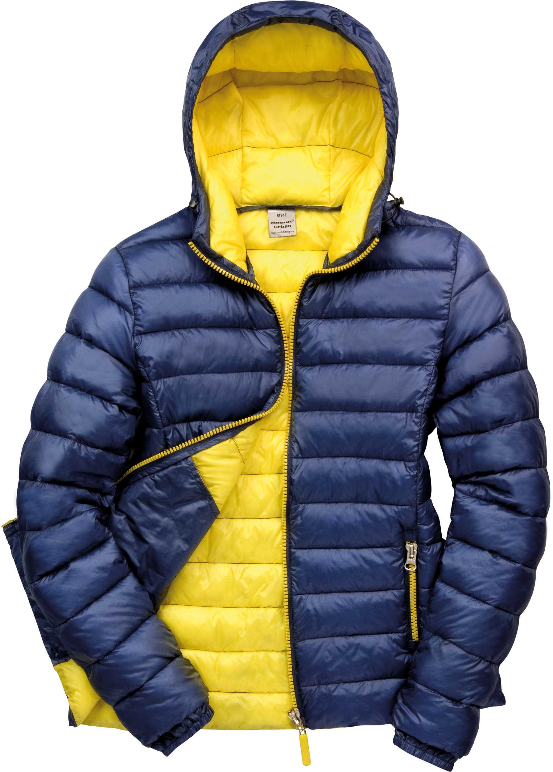 Chaqueta Snowbird acolchada mujer Navy / Yellow