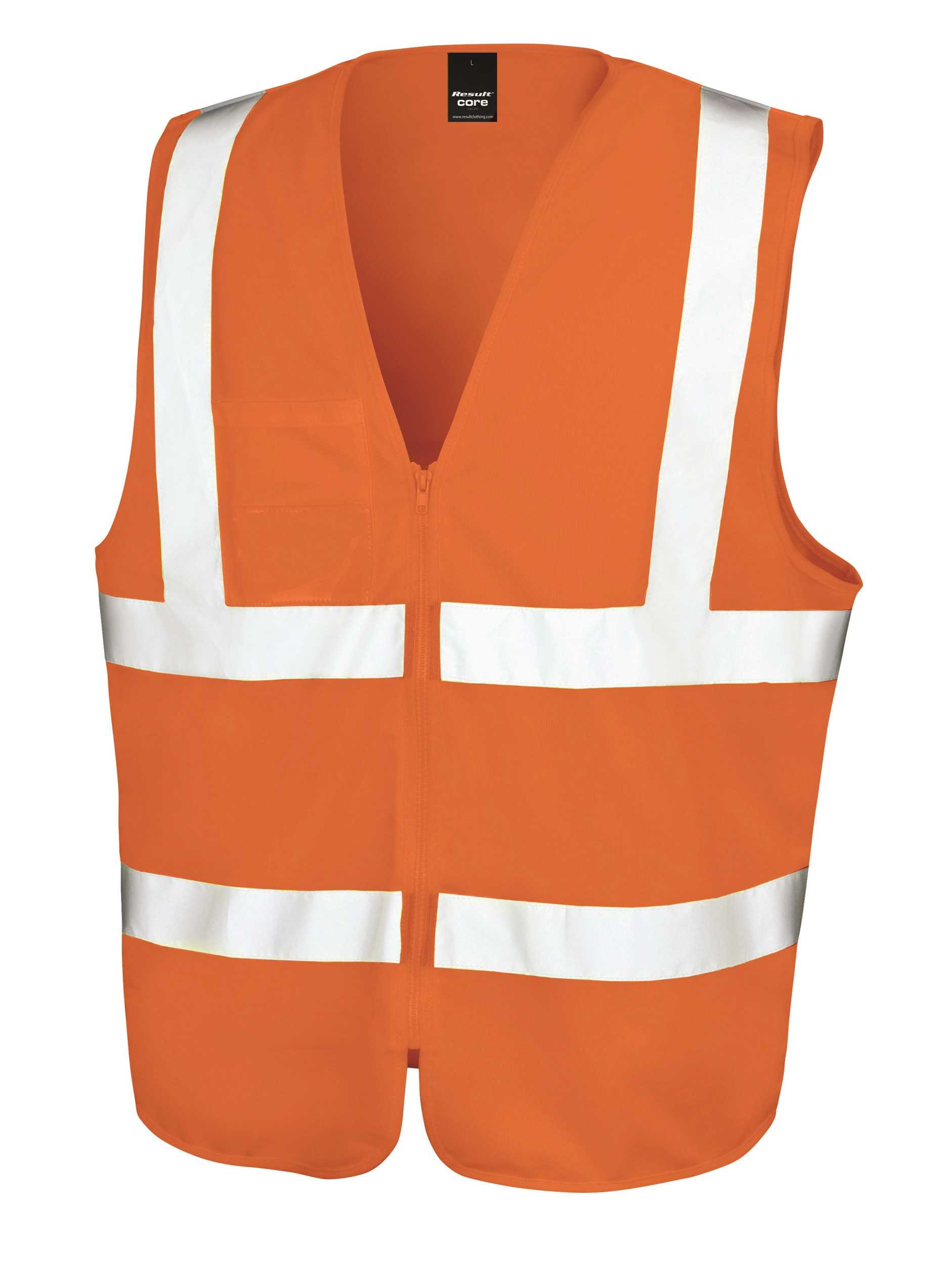 Chaleco de Seguridad con cremallera Fluorescent Orange