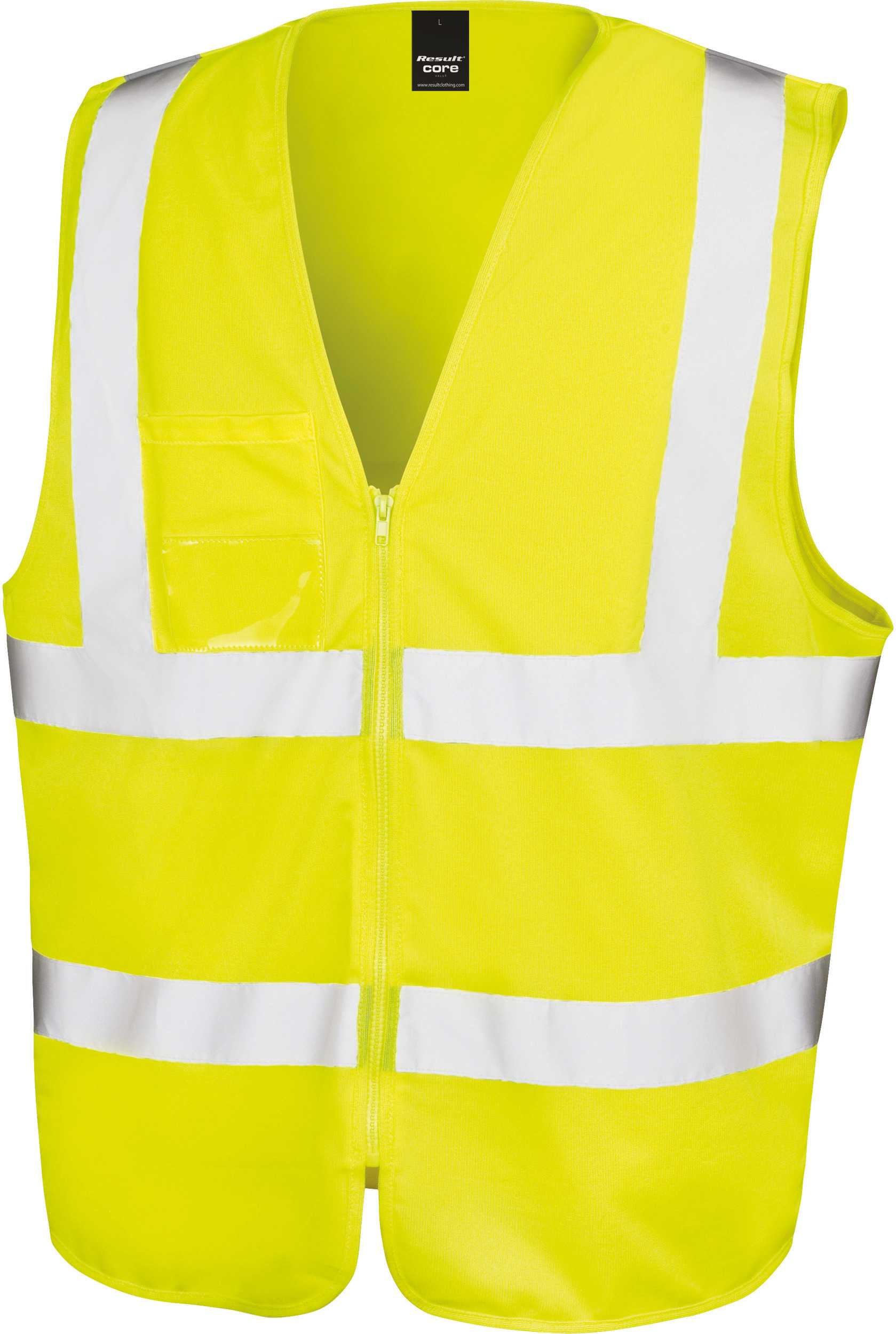 Chaleco de Seguridad con cremallera Fluorescent Yellow