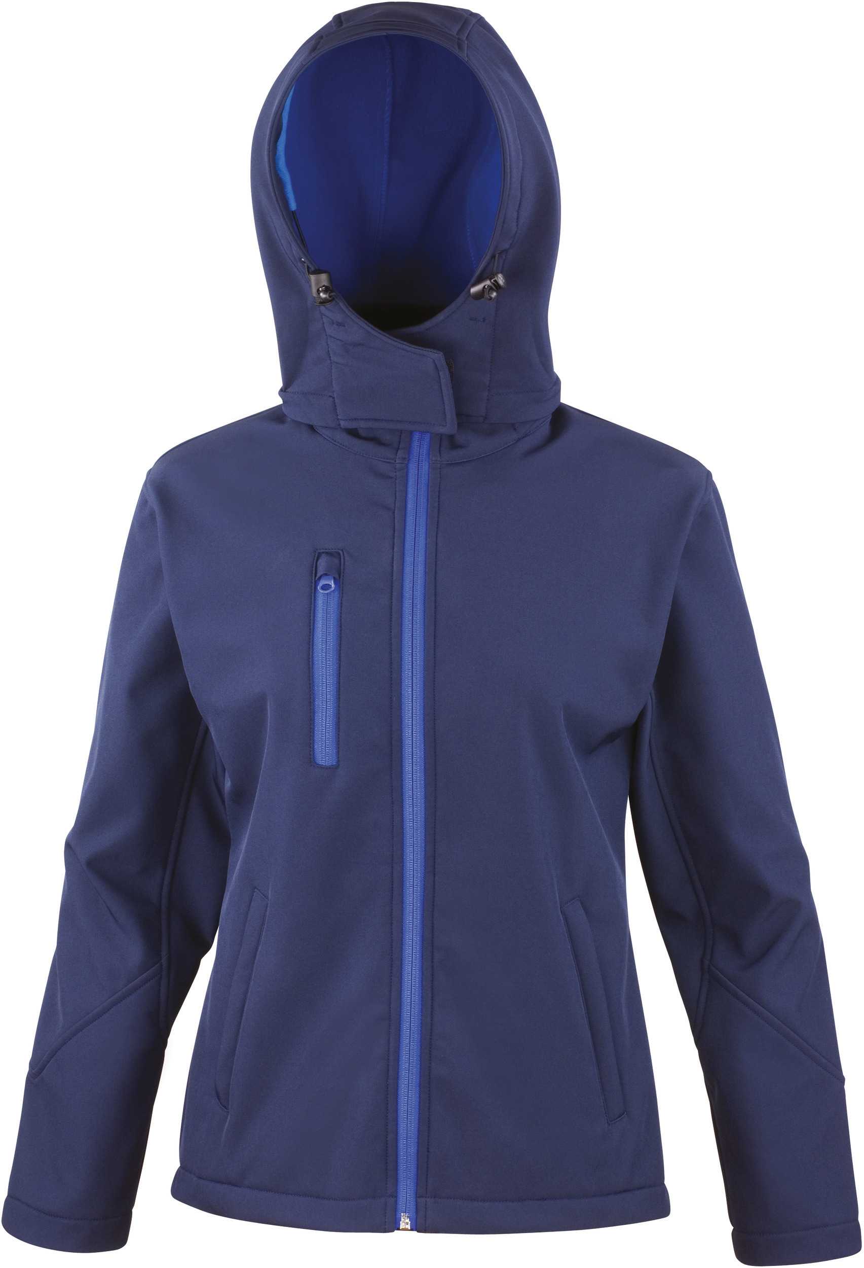 Chaqueta Softshell TX Performance capucha mujer Navy / Royal