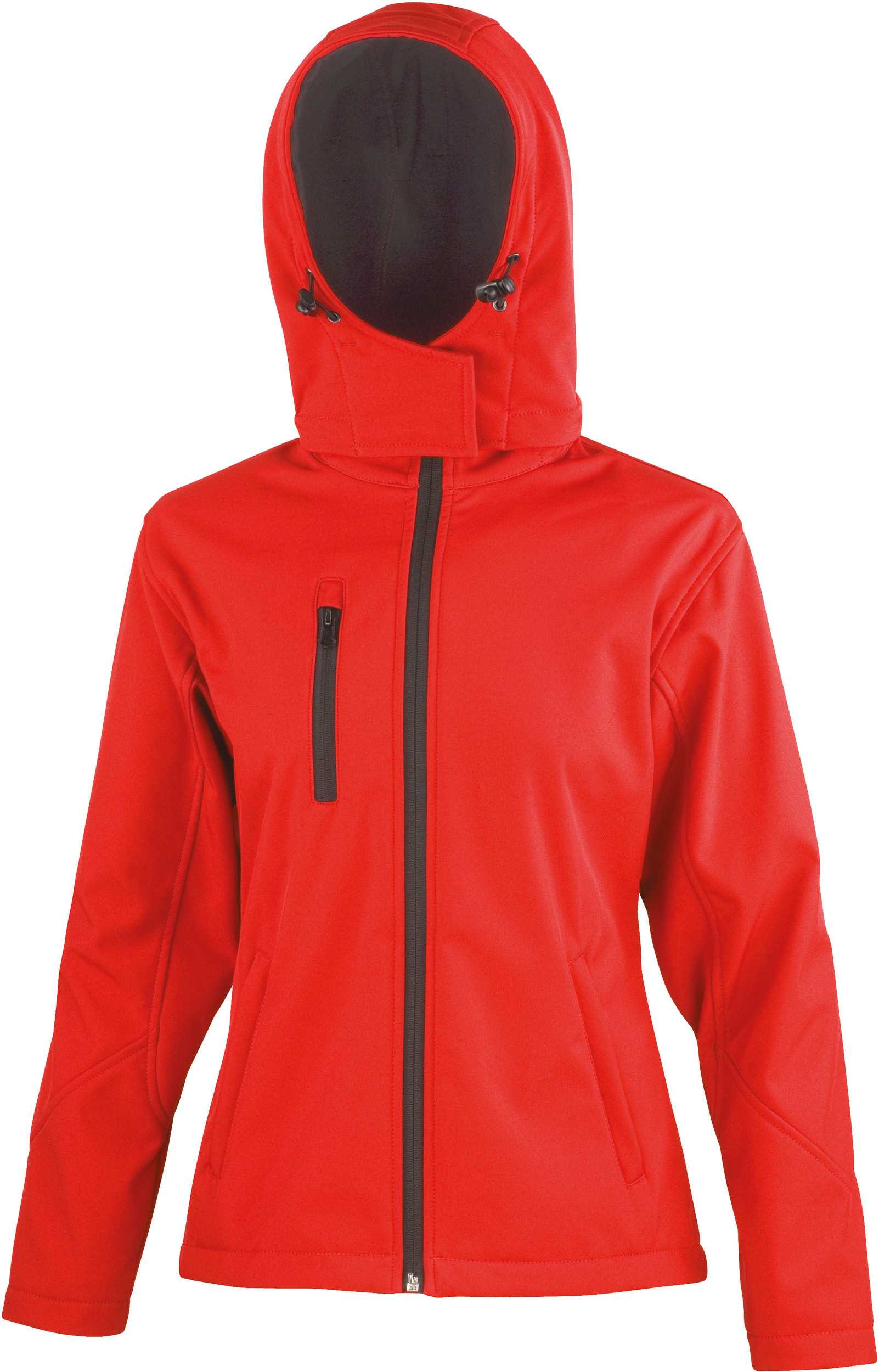 Chaqueta Softshell TX Performance capucha mujer Red / Black