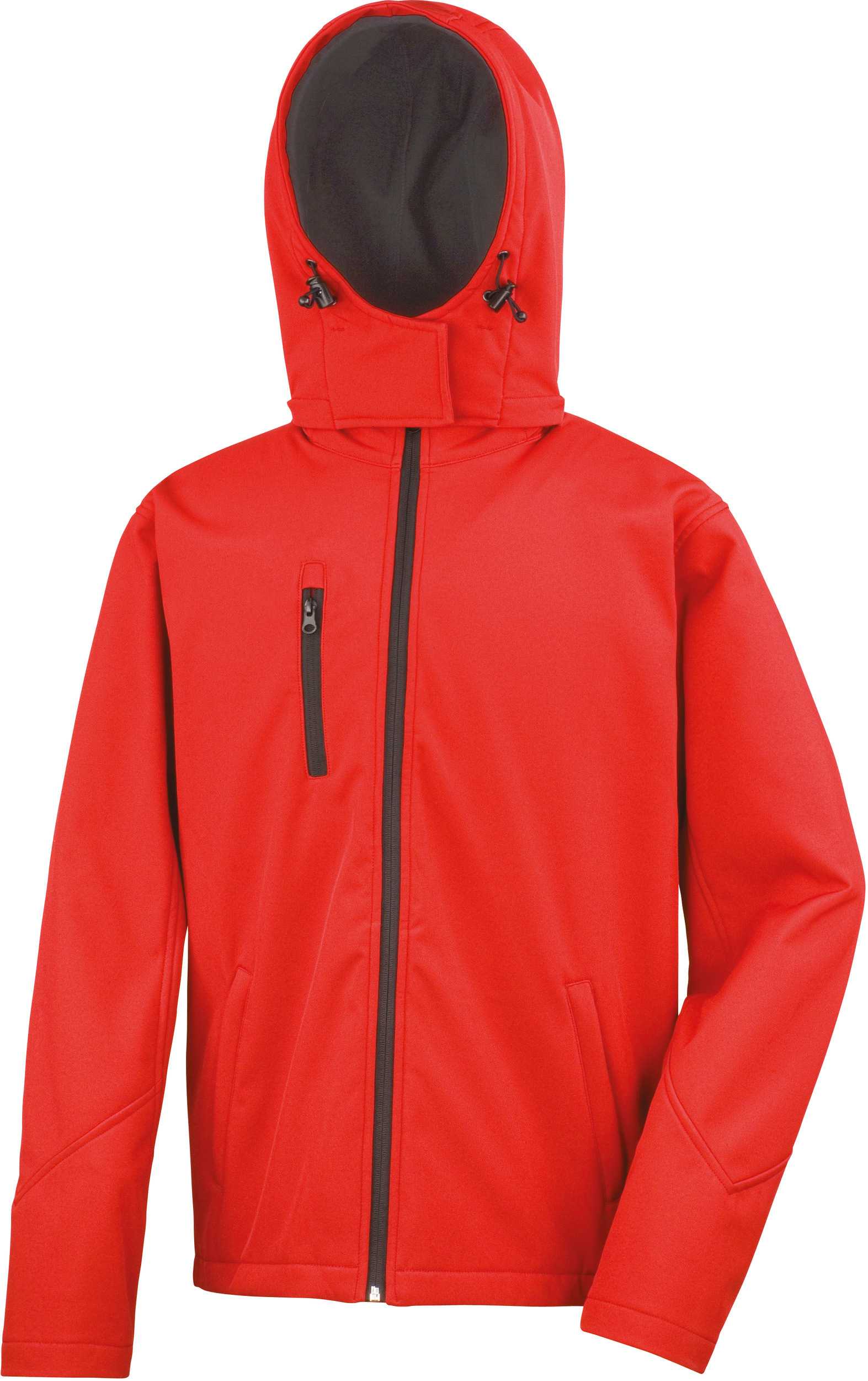 Chaqueta Softshell TX Performance capucha hombre Red / Black