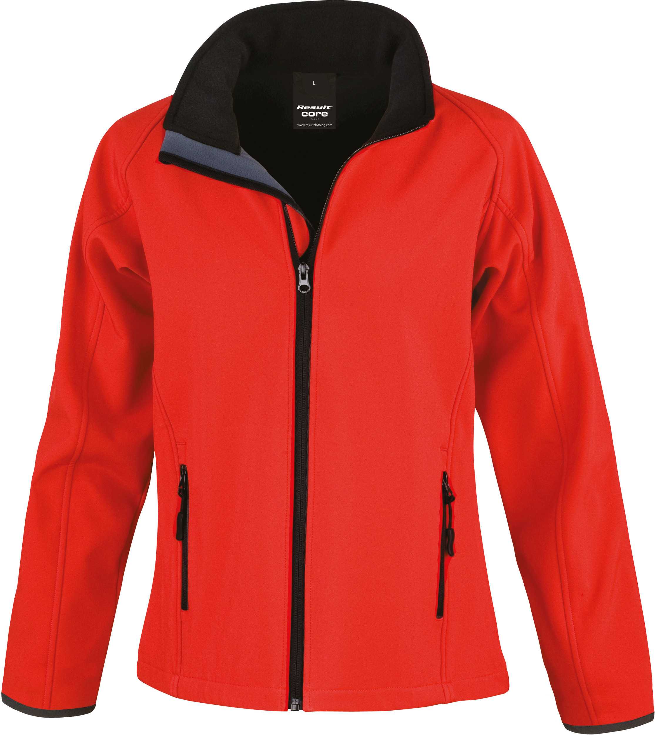 Chaqueta Softshell Printable mujer Red / Black